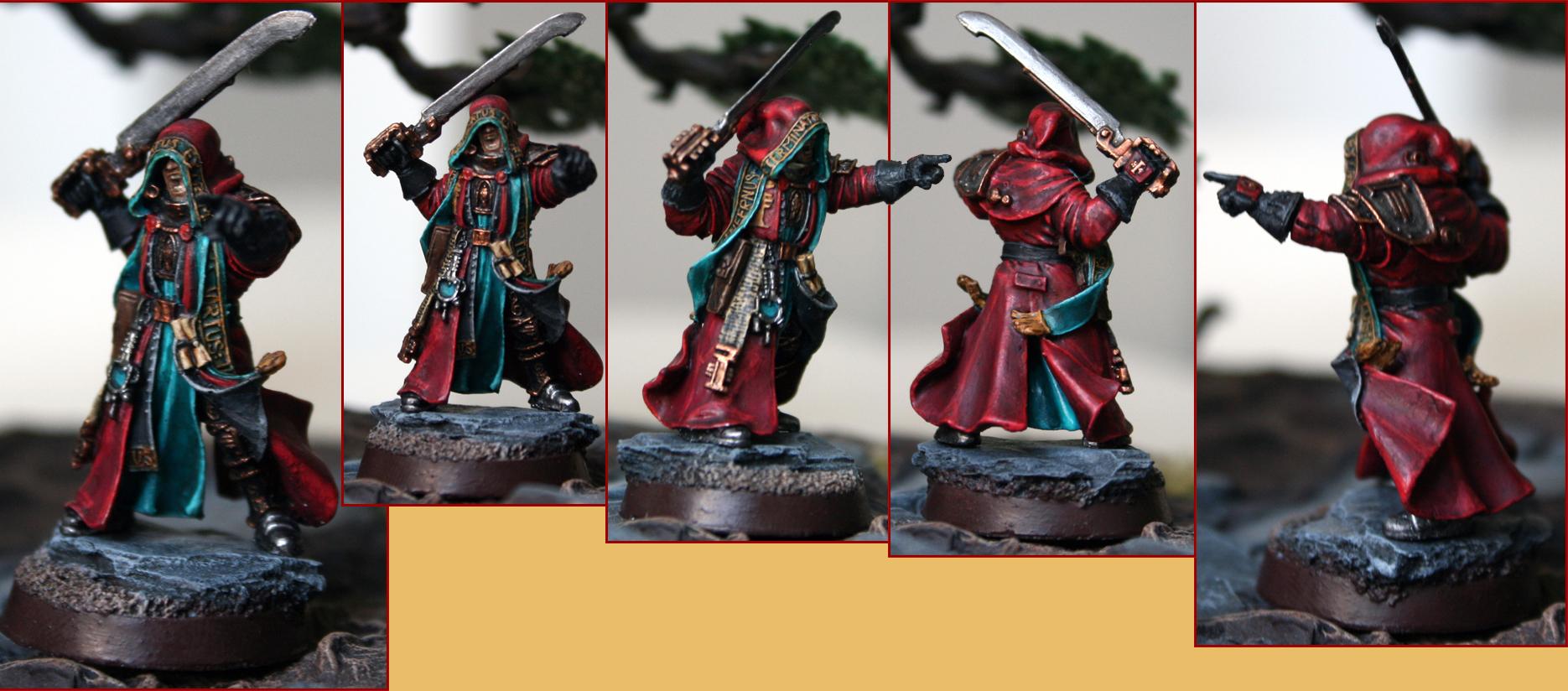 Arkaal, Celestine, Grey, Inquisitor, Knights, Lok, Sister, Solomon
