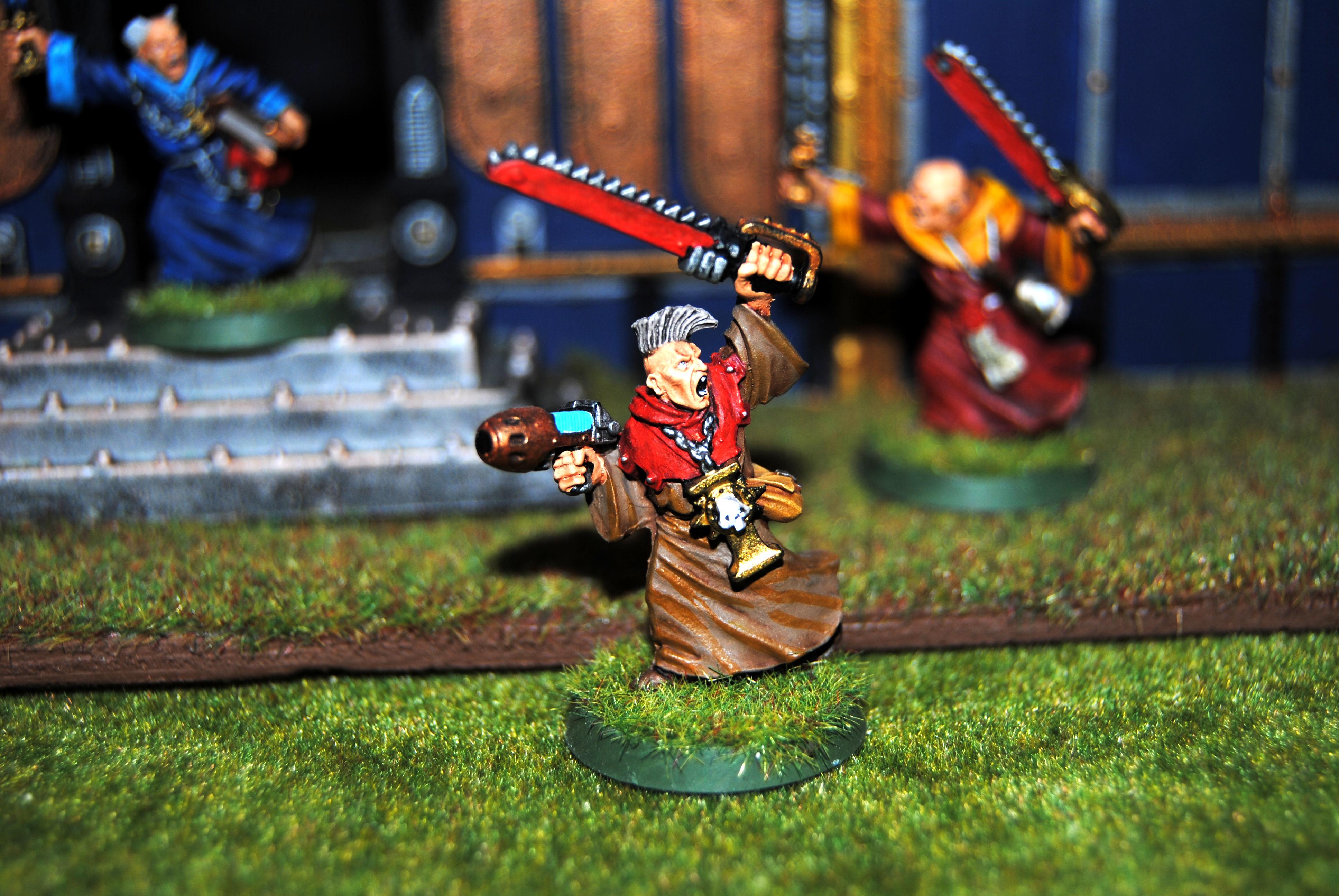 Adepta Sororitas, Chainsword, Plasma Pistol, Priest