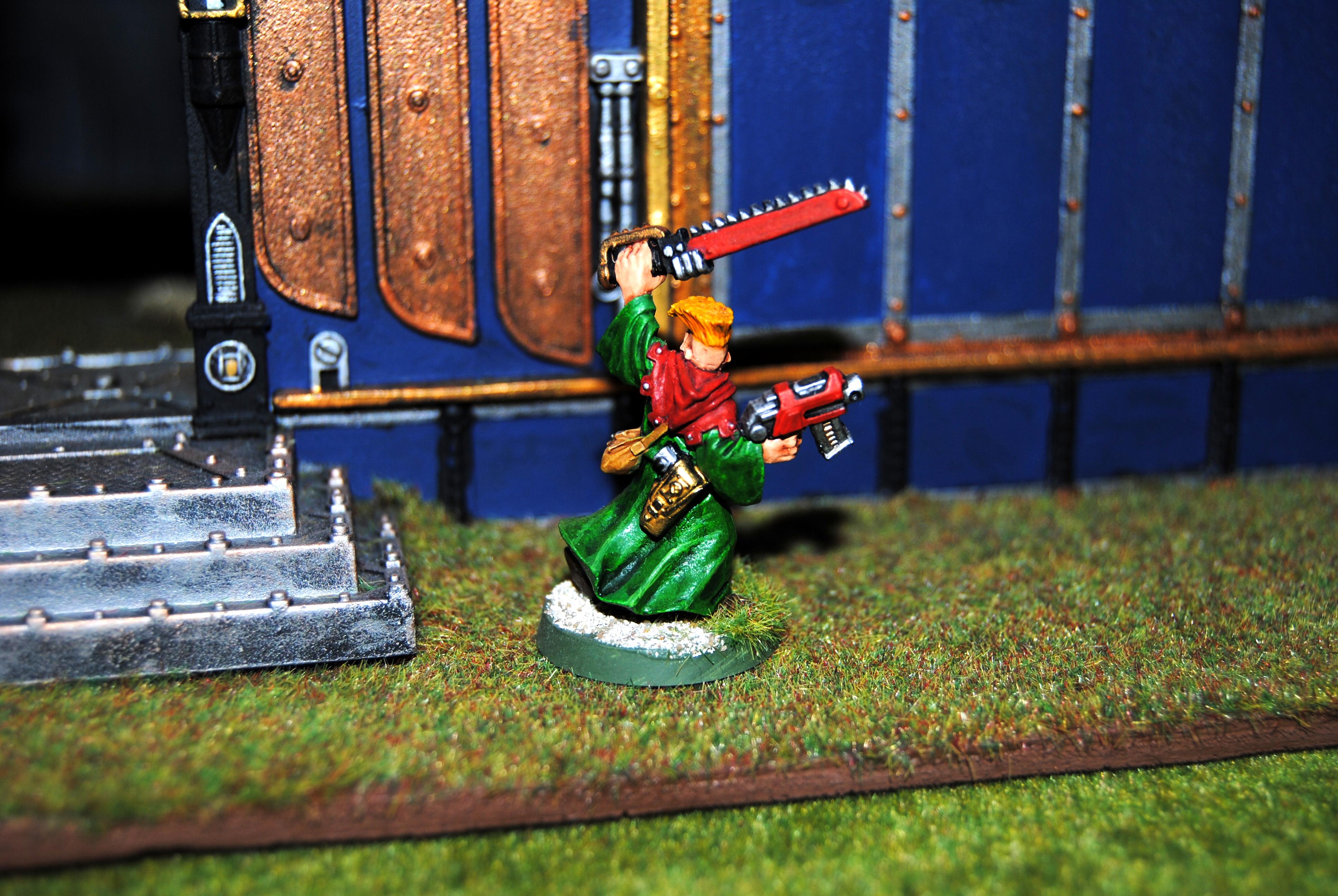 Adepta Sororitas, Bolt Pistol, Chainsword, Priest