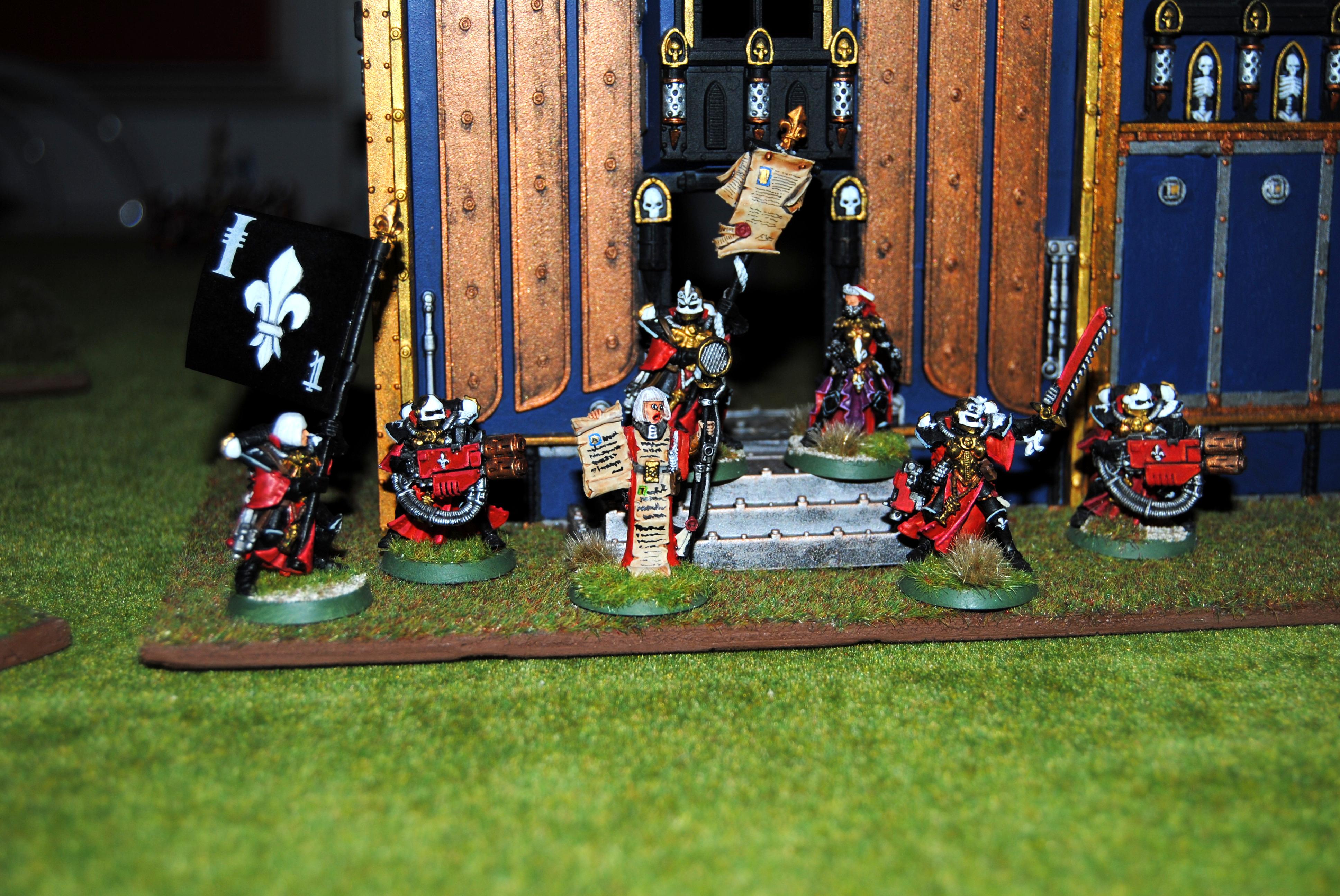 Adepta Sororitas, Command Squad, Dialogus, Hospitaler, Multi-melta, Sisters Of Battle