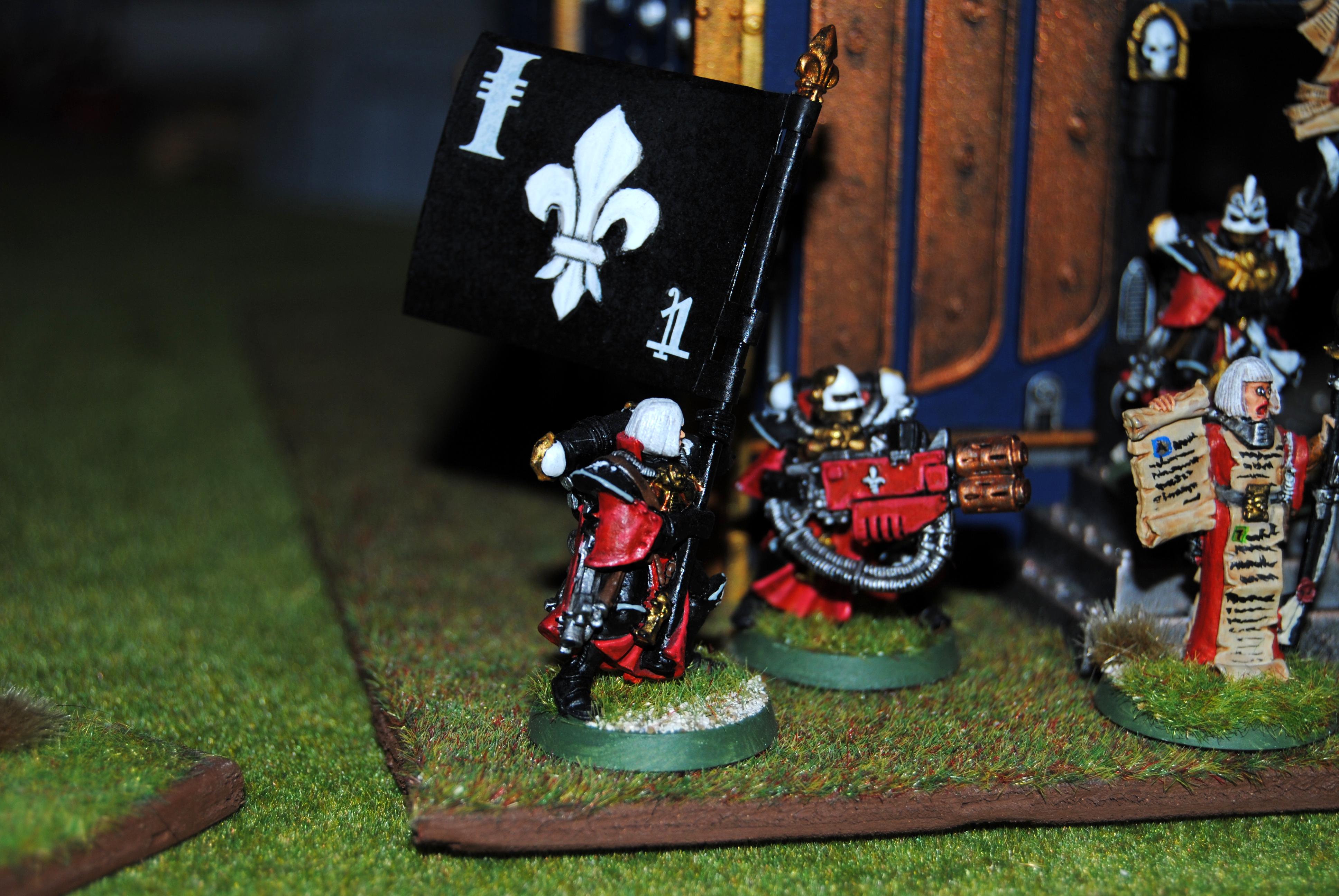 Adepta Sororitas, Banner, Command Squad, Multi-melta, Sisters Of Battle
