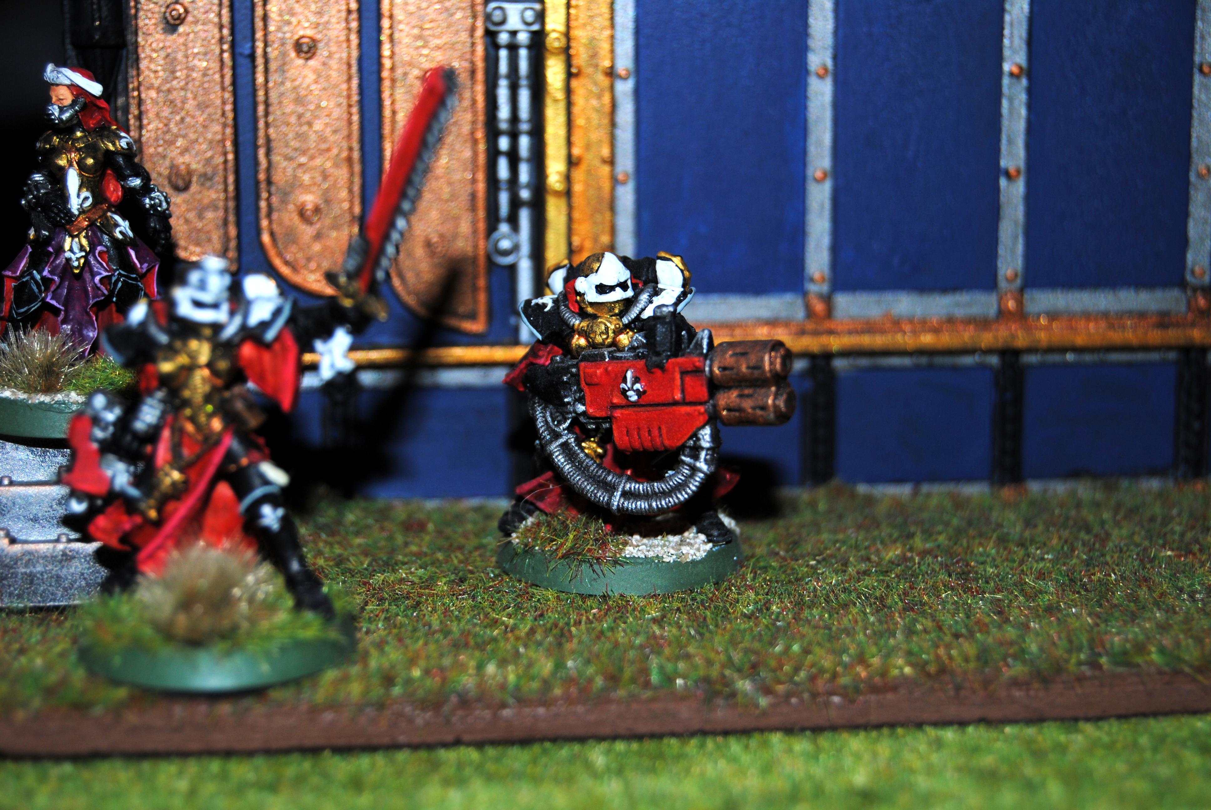 Adepta Sororitas, Celestians, Chainsword, Command Squad, Multi-melta, Sisters Of Battle, Stormbolter