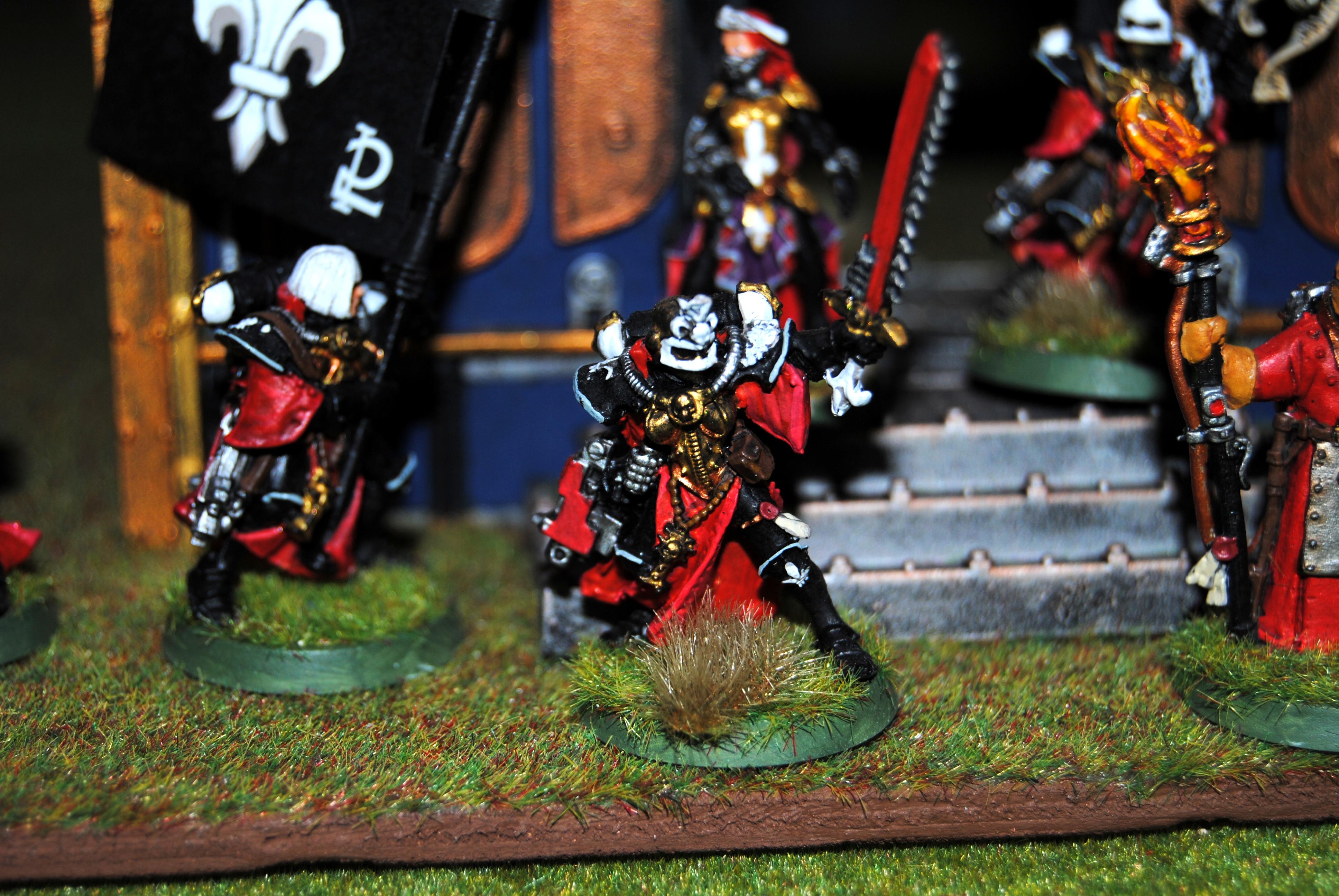 Adepta Sororitas, Command Squad, Multi-melta, Simulacrum Imperialis, Sister Dialogus, Sister Hospitaler, Sisters Of Battle, Standard Bearer