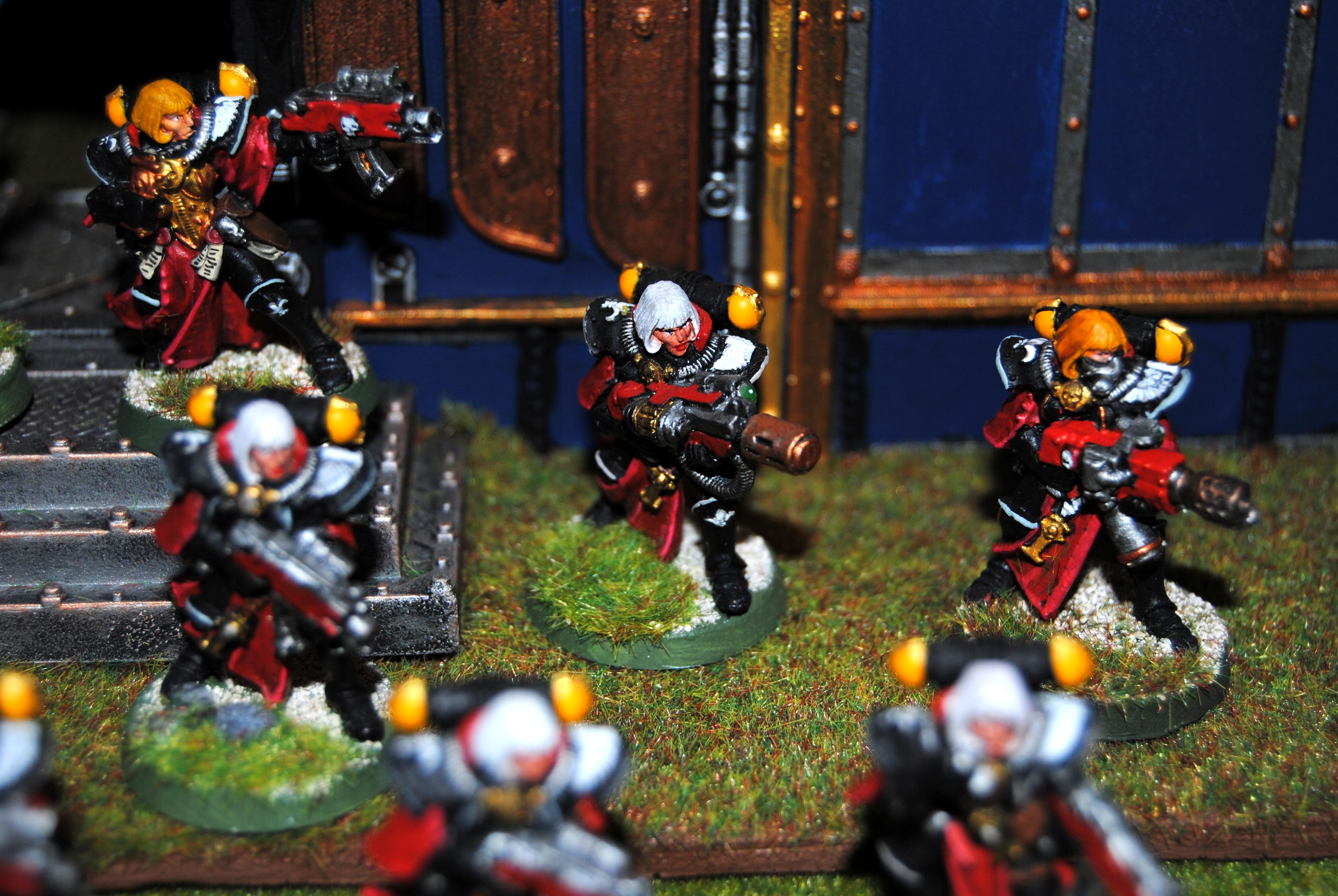 Adepta Sororitas, Battle Sister Squad, Flamer, Meltagun, Sisters Of Battle, Veteran Sister Superior