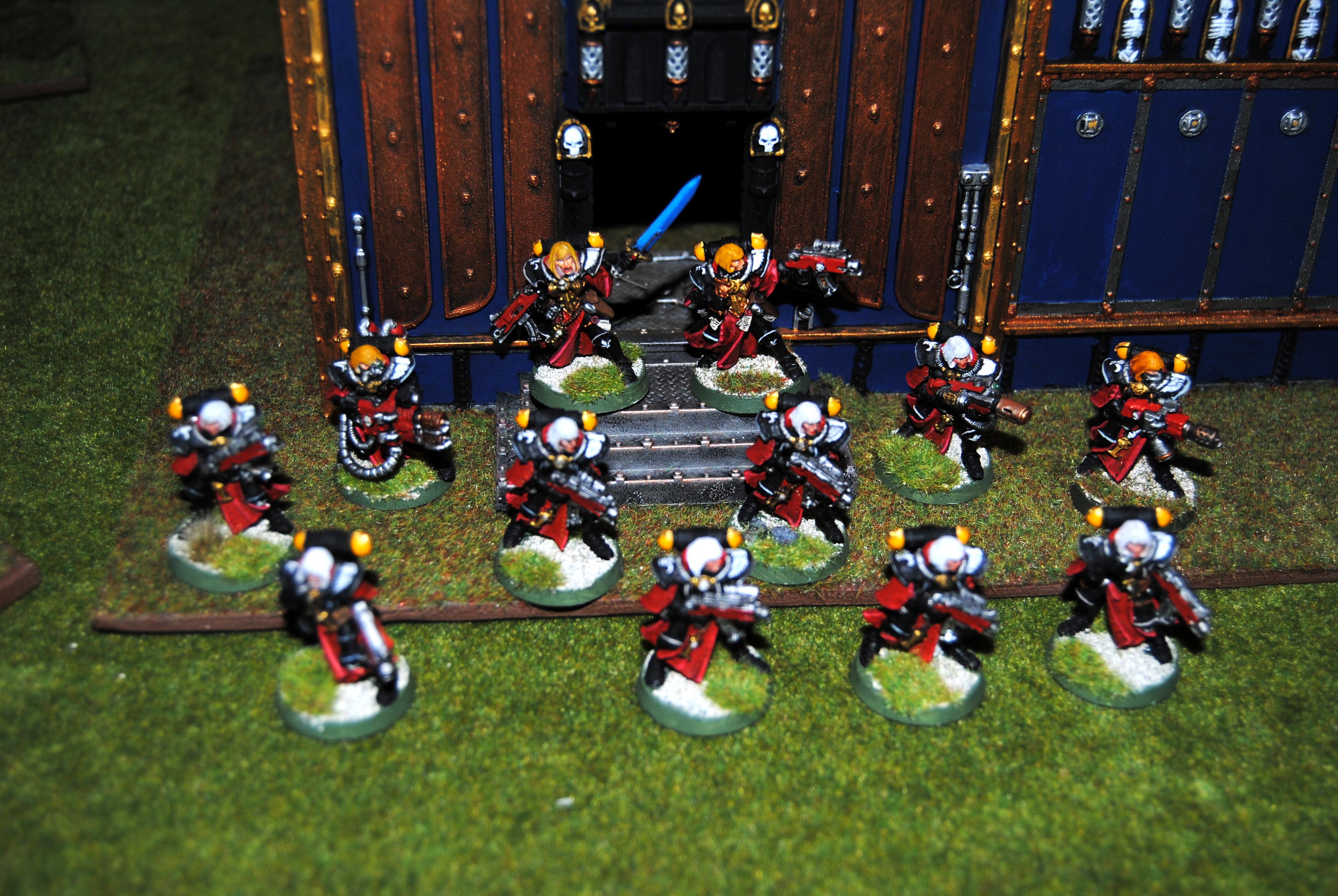 Adepta Sororitas, Battle Sister Squad, Flamer, Heavy Flamer, Meltagun, Sisters Of Battle, Veteran Sister Superior