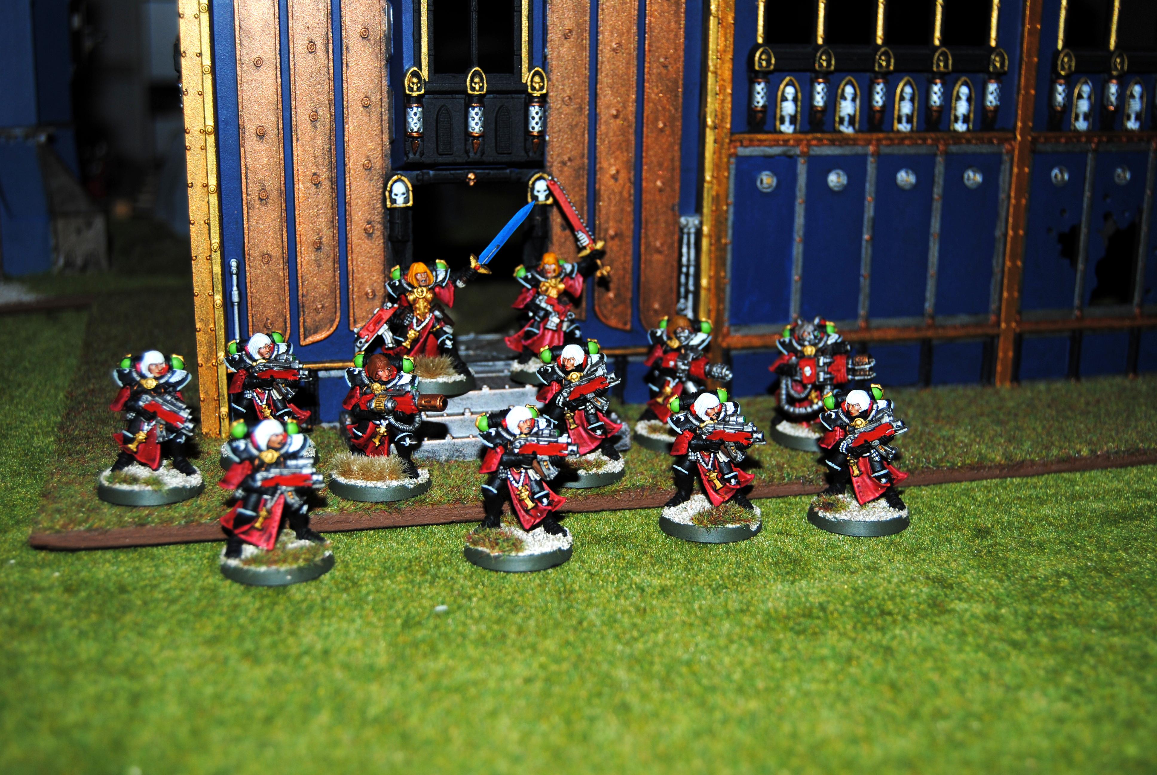 Adepta Sororitas, Battle Sister Squad, Flamer, Heavy Flamer, Meltagun, Sisters Of Battle, Veteran Sister Superior