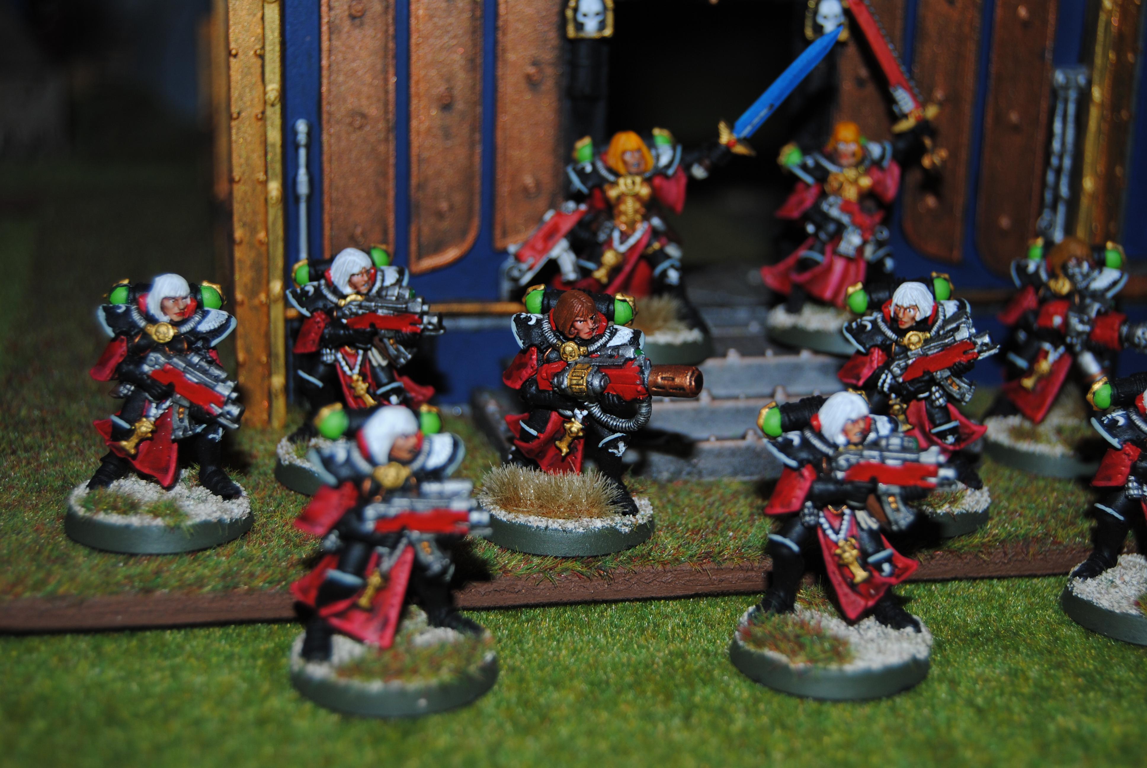 Adepta Sororitas, Battle Sister Squad, Flamer, Heavy Flamer, Meltagun, Sisters Of Battle, Veteran Sister Superior