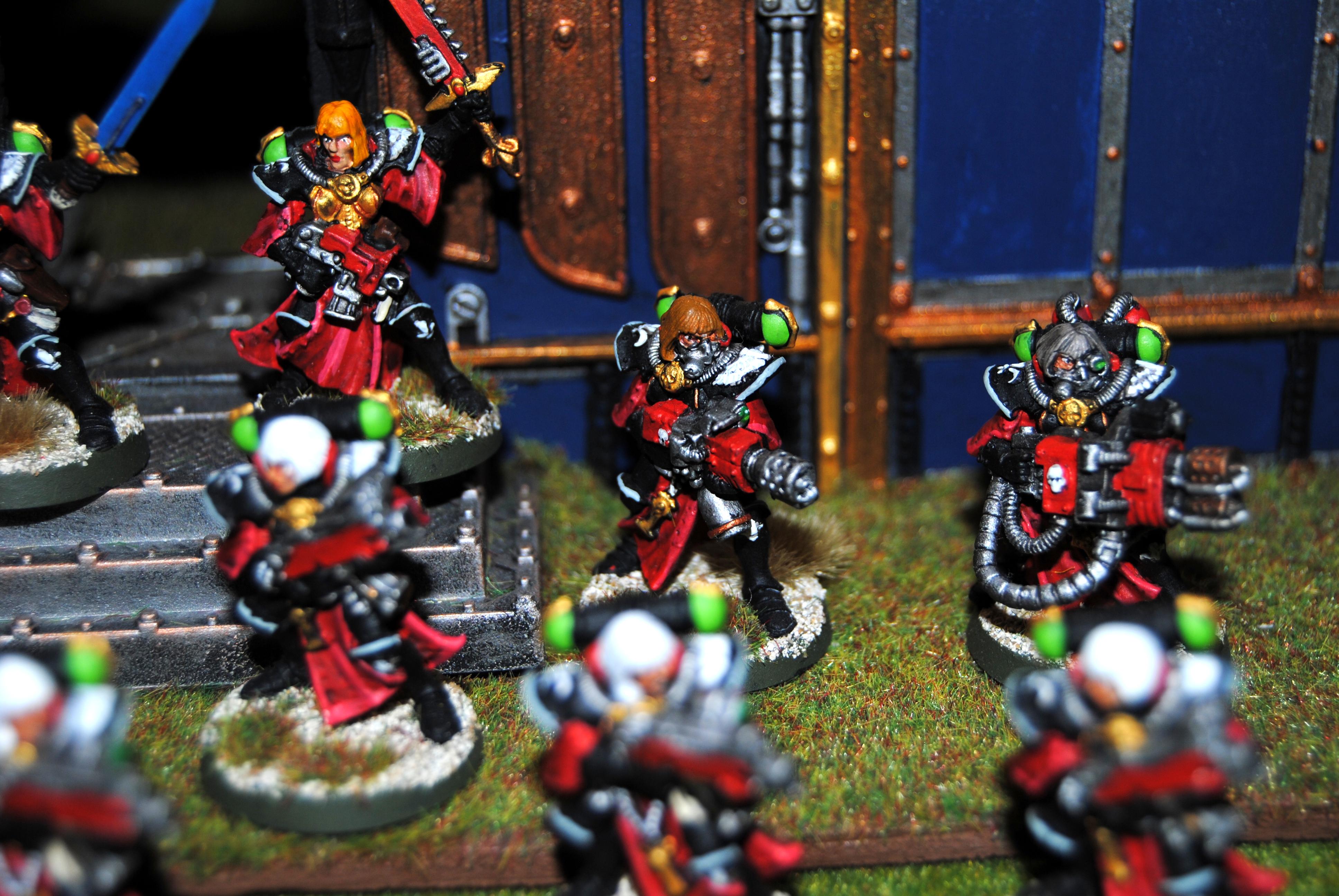 Adepta Sororitas, Battle Sister Squad, Flamer, Heavy Flamer, Meltagun, Sisters Of Battle, Veteran Sister Superior