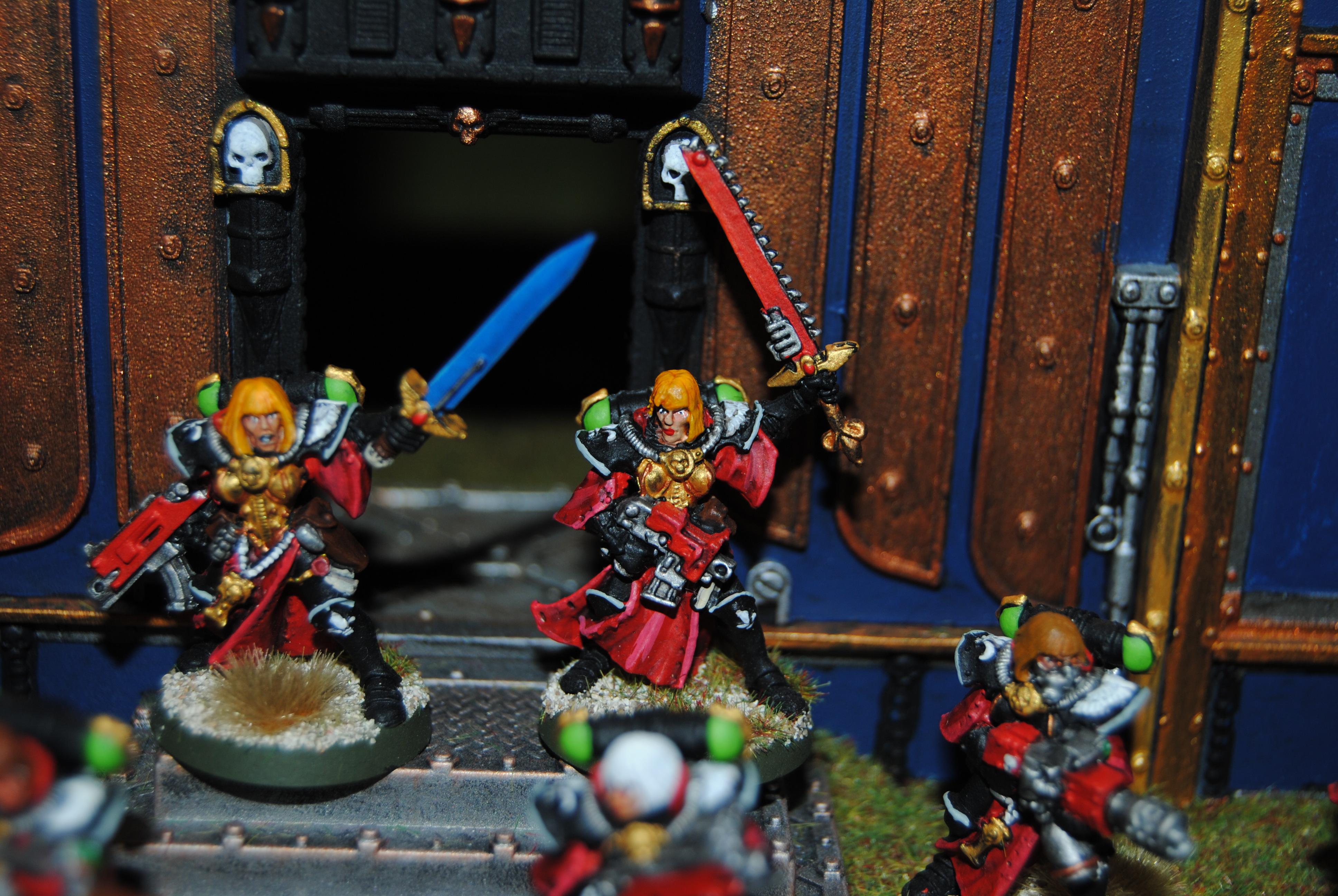 Adepta Sororitas, Battle Sister Squad, Flamer, Heavy Flamer, Meltagun, Sisters Of Battle, Veteran Sister Superior