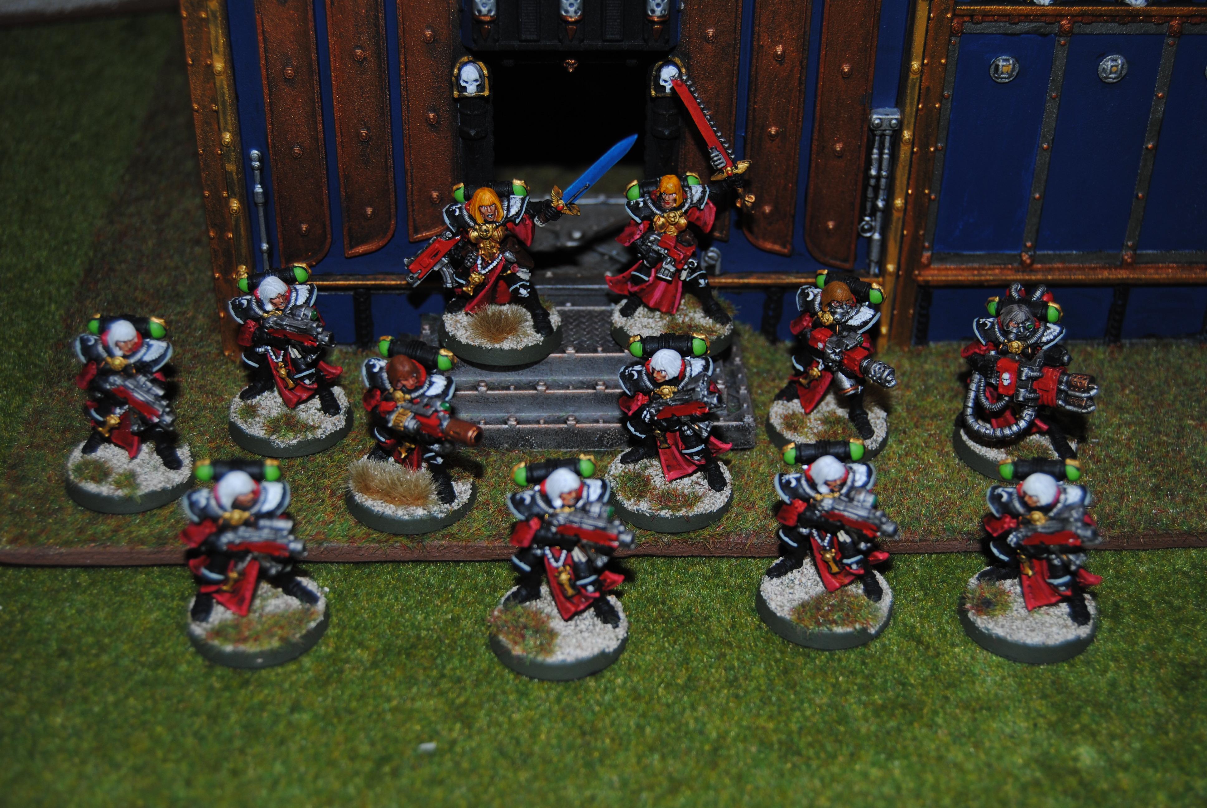 Adepta Sororitas, Battle Sister Squad, Flamer, Heavy Flamer, Meltagun, Sisters Of Battle, Veteran Sister Superior