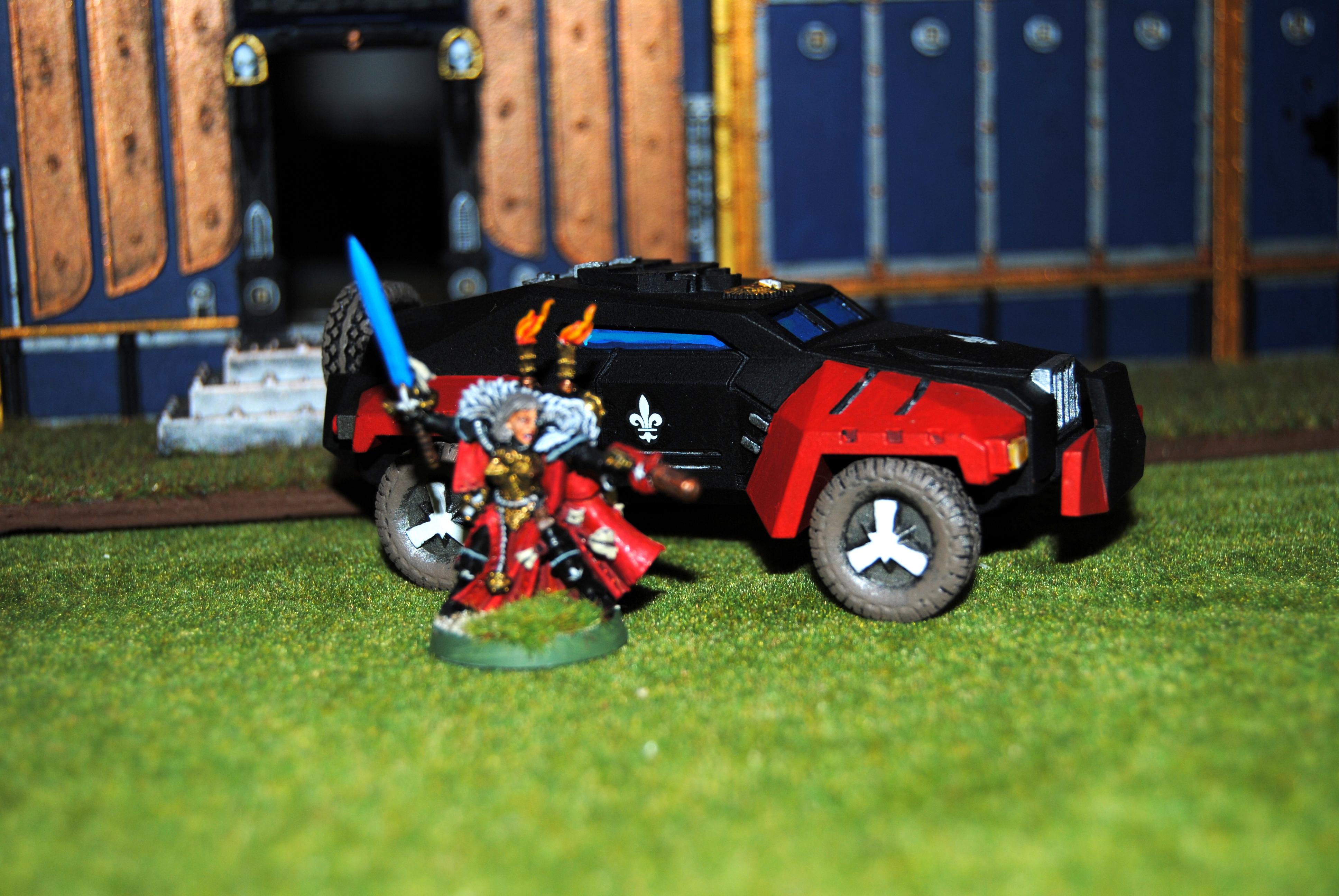 Adepta Sororitas, Anetenocitis Workshop, Canoness, Ground Car, Sisters Of Battle