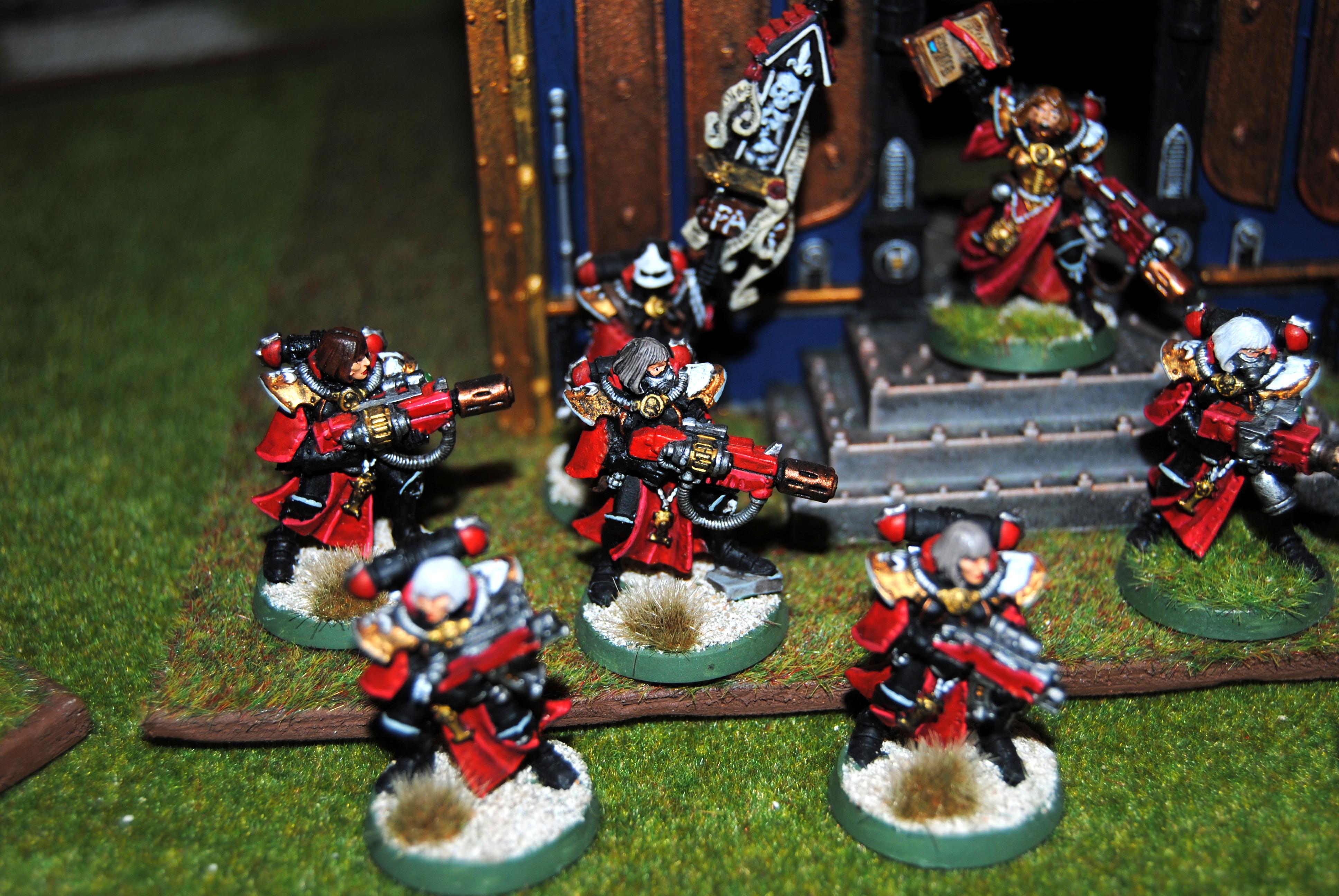 Adepta Sororitas, Dominions, Meltaguns, Sisters Of Battle, Veteran Sister Superior