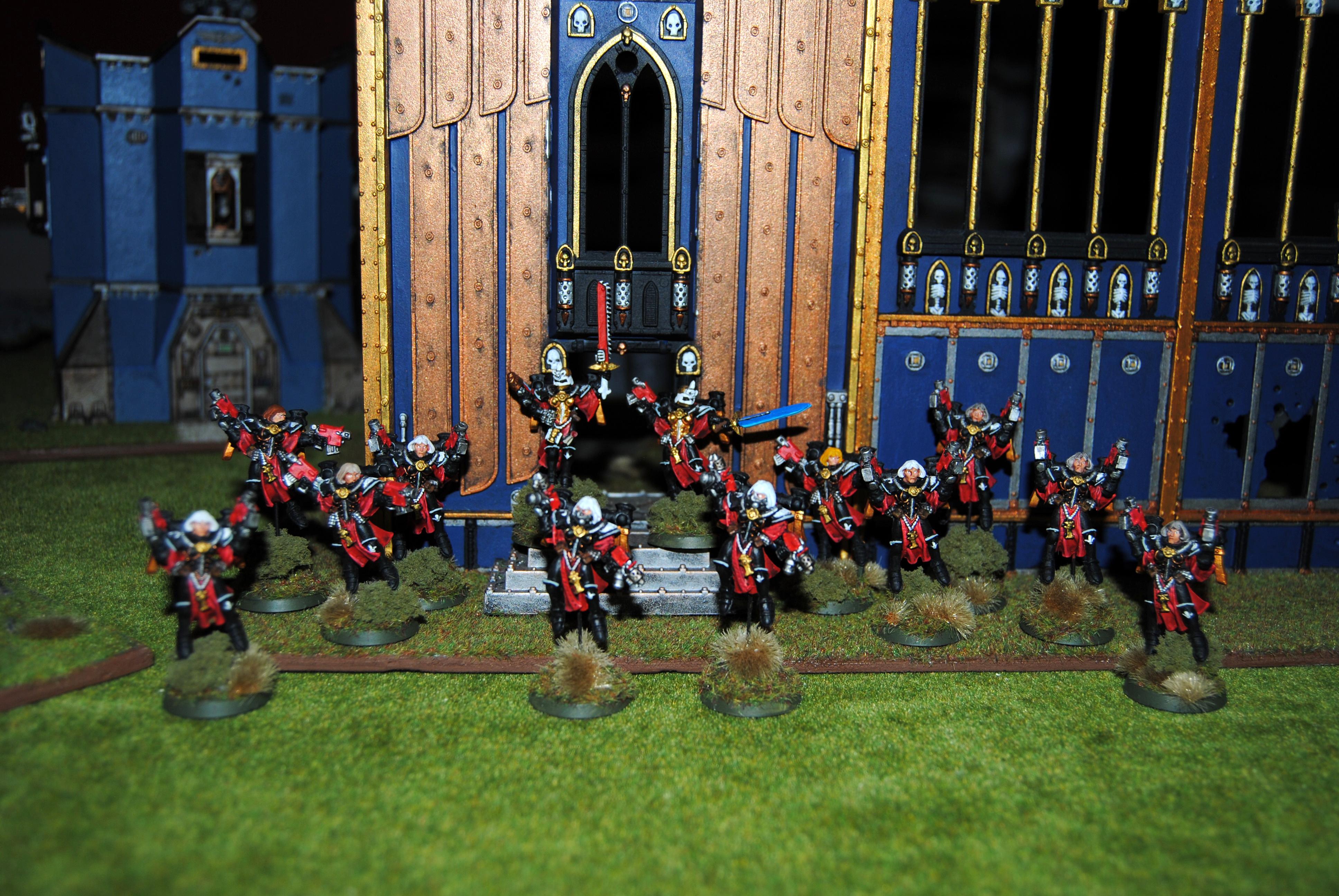 Adepta Sororitas, Hand Flamers, Jump Infantry, Seraphim, Sisters Of Battle, Veteran Seraphim Superior