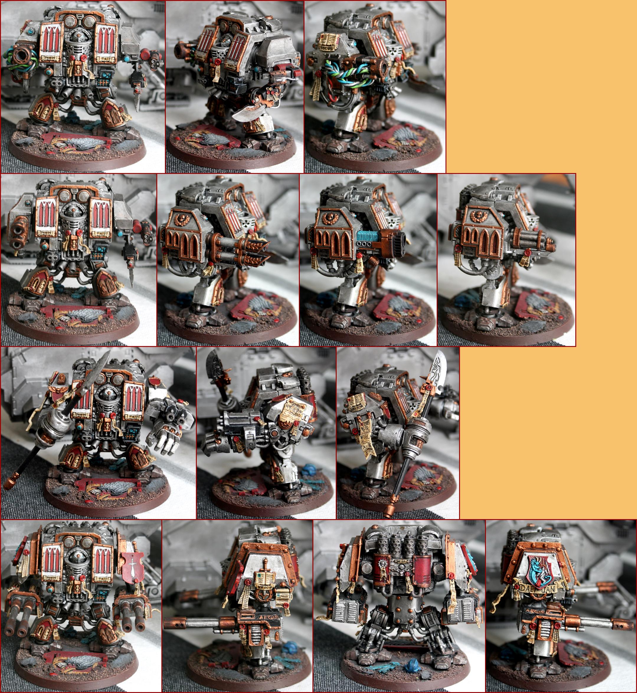 Arkaal, Autocanon, Dreadnought, Grey, Knights