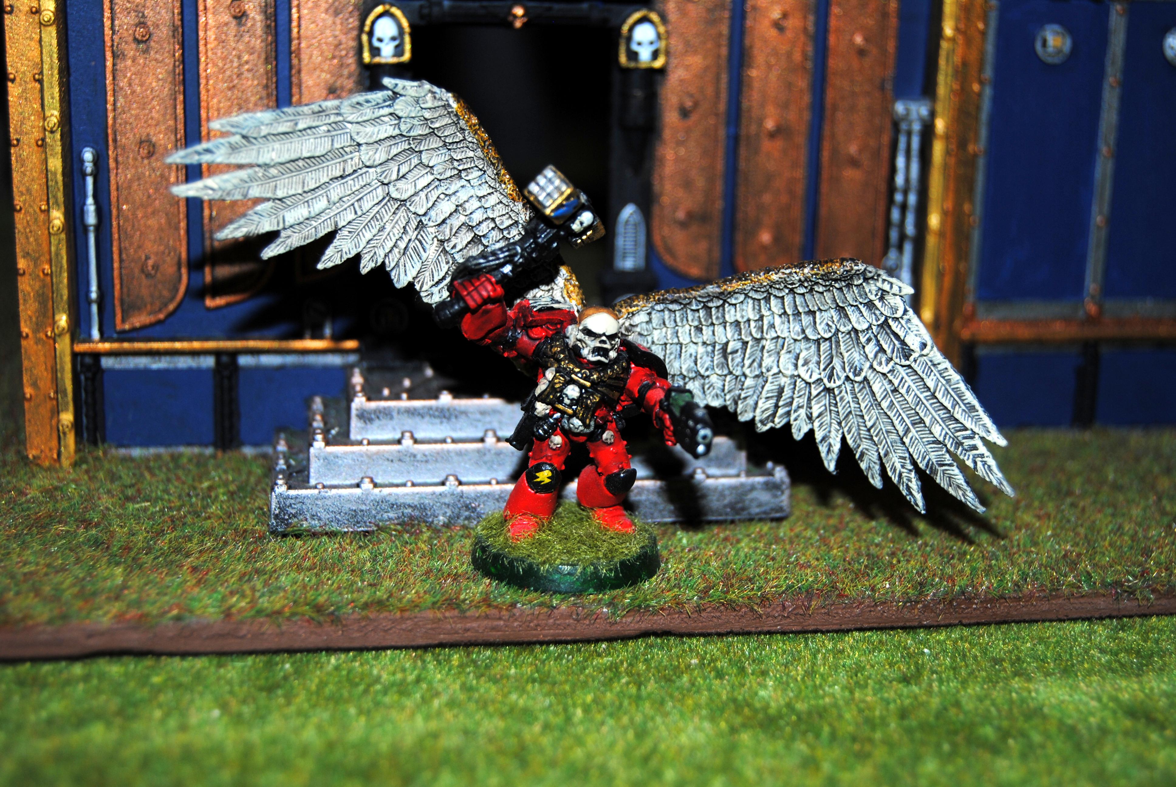 Blood Angels, Captain, Jump Pack, Plasma Pistol, Thunderhammer, Winged