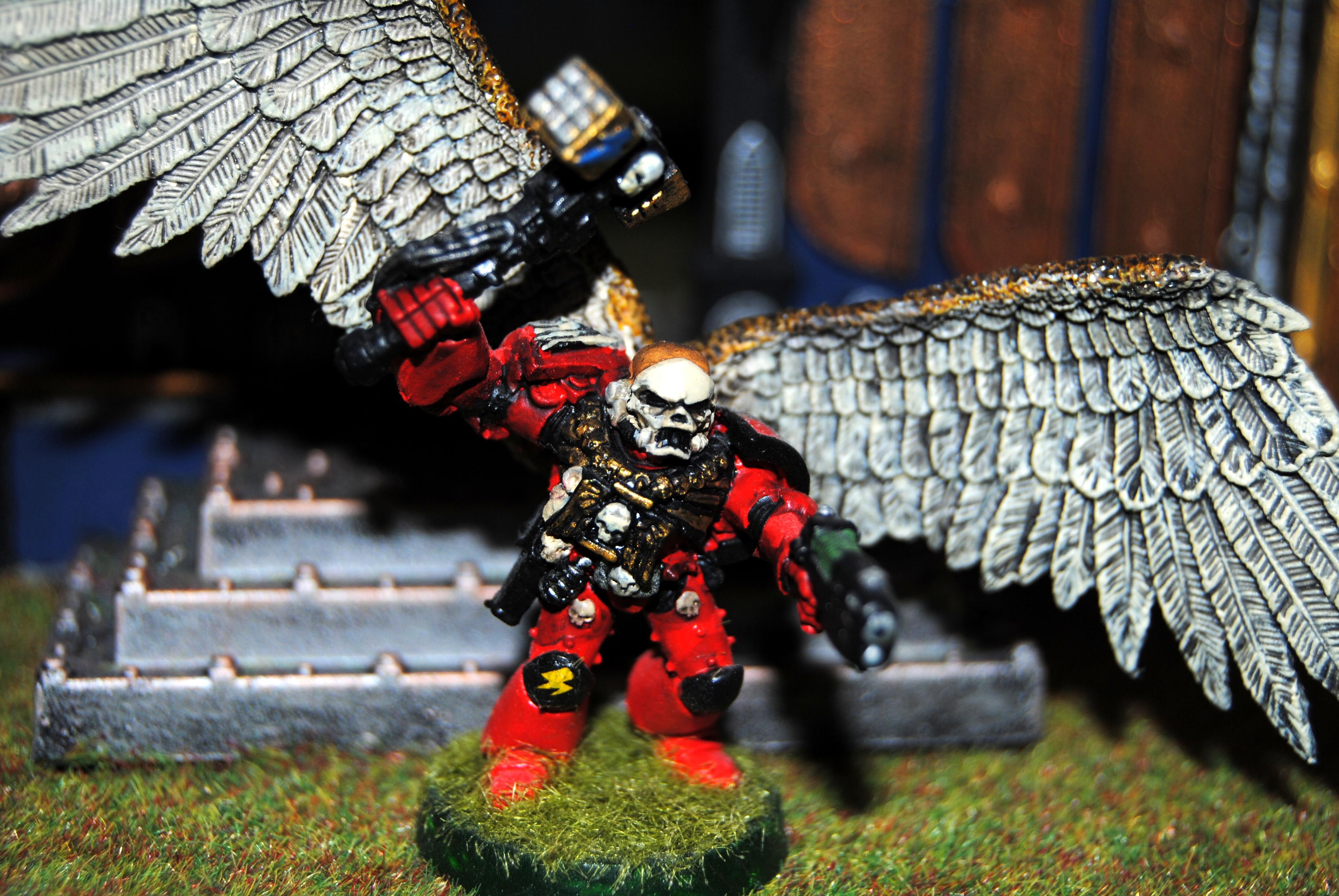 Blood Angels, Captain, Jump Pack, Plasma Pistol, Thunderhammer, Winged