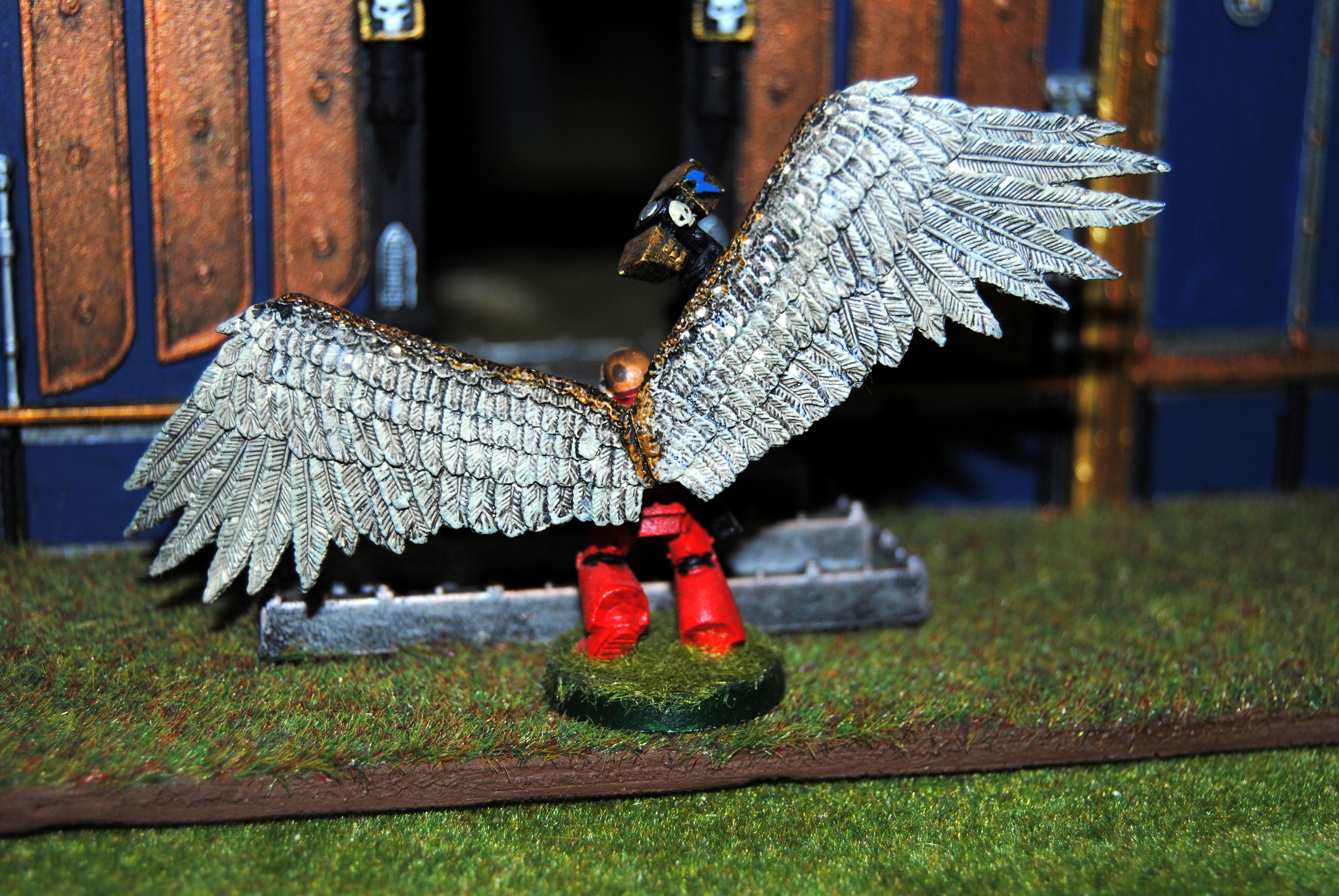 Blood Angels, Captain, Jump Pack, Plasma Pistol, Thunderhammer, Winged