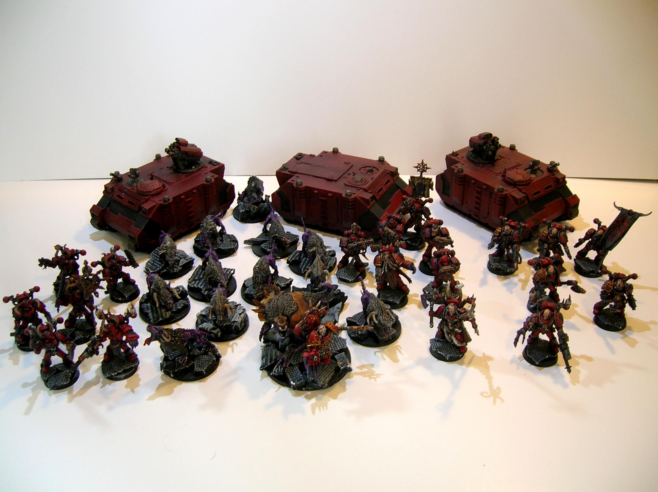 Chaos. Red Corsairs, Huron, Rune Priest, Space Wolves