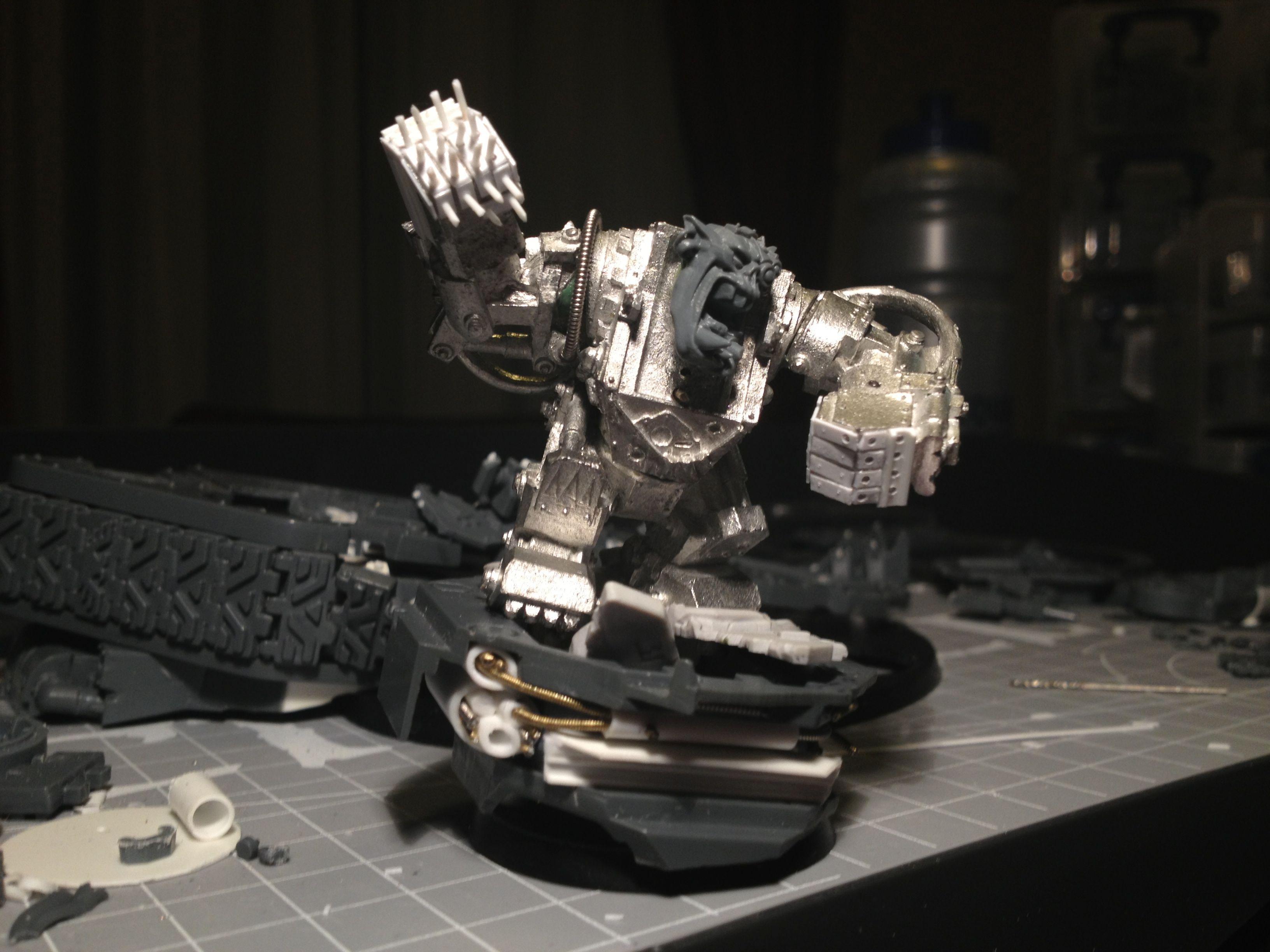 Da Dark Angelz, Orks, Warboss, Work In Progress