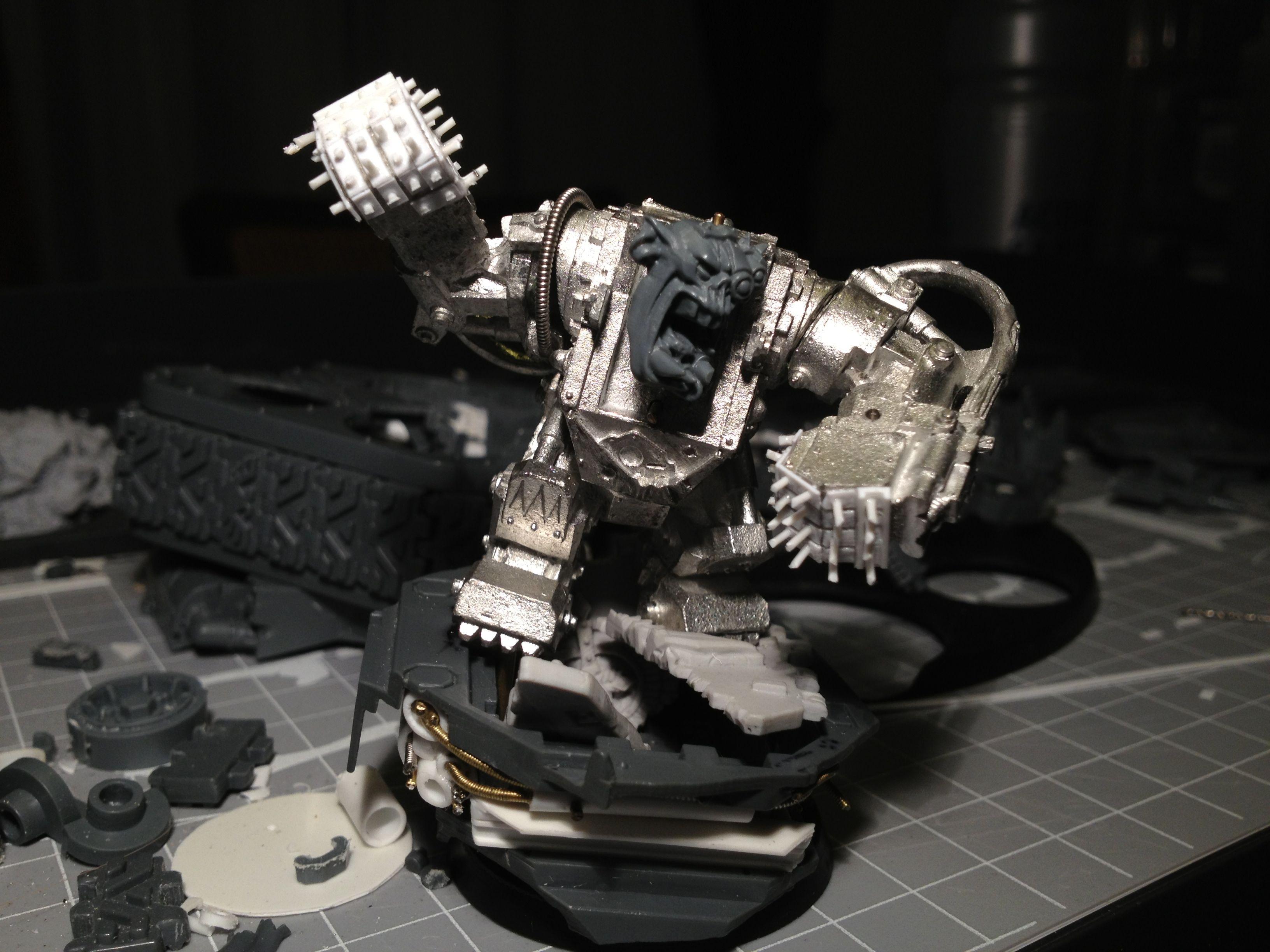 Da Dark Angelz, Orks, Warboss, Work In Progress