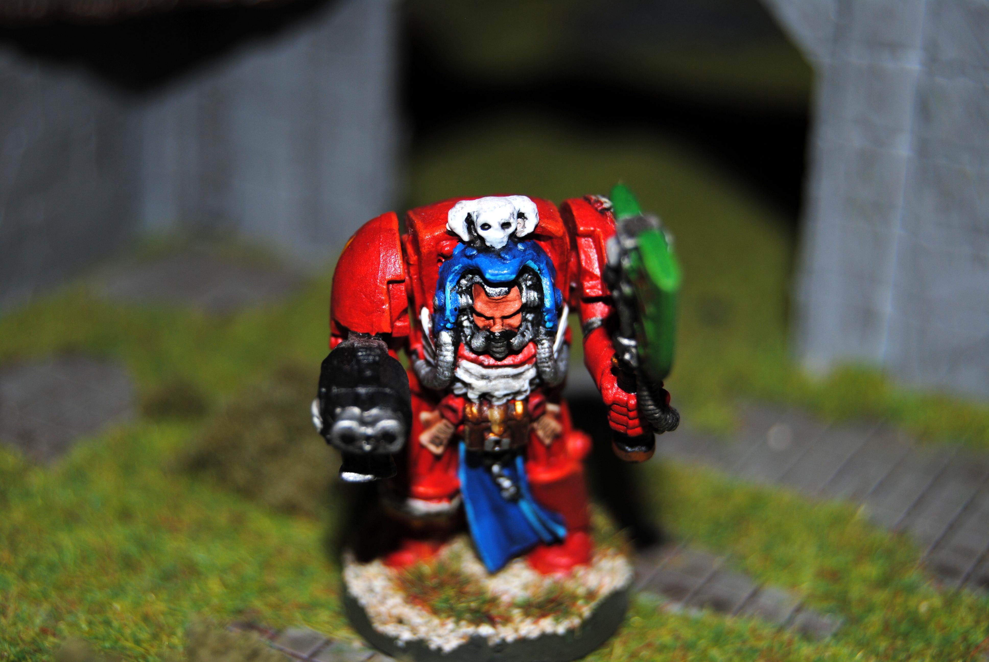Blood Angels, Force Axe, Librarian, Space Marines, Stormbolter, Terminator Armor