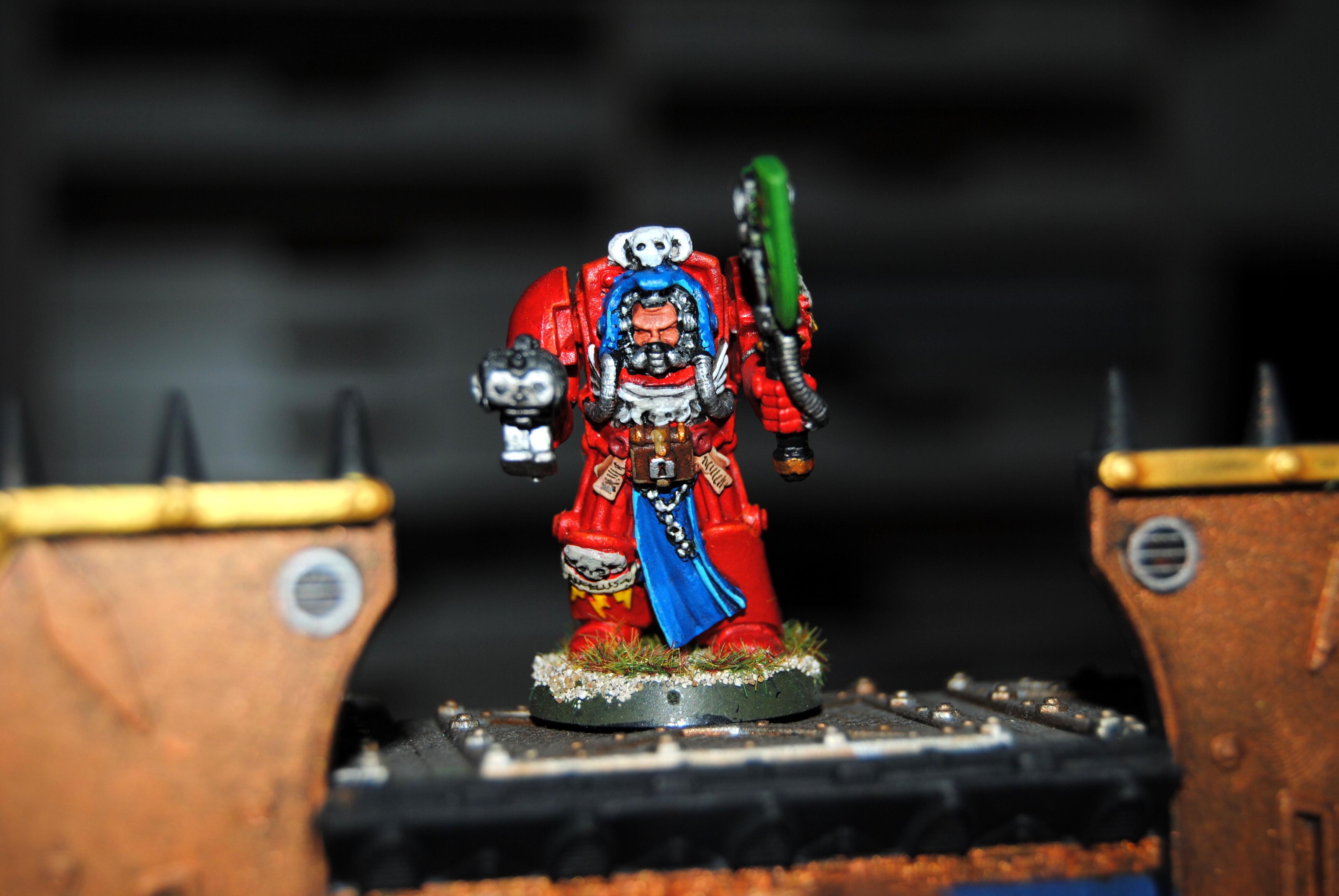 Blood Angels, Force Axe, Librarian, Space Marines, Stormbolter, Terminator Armor