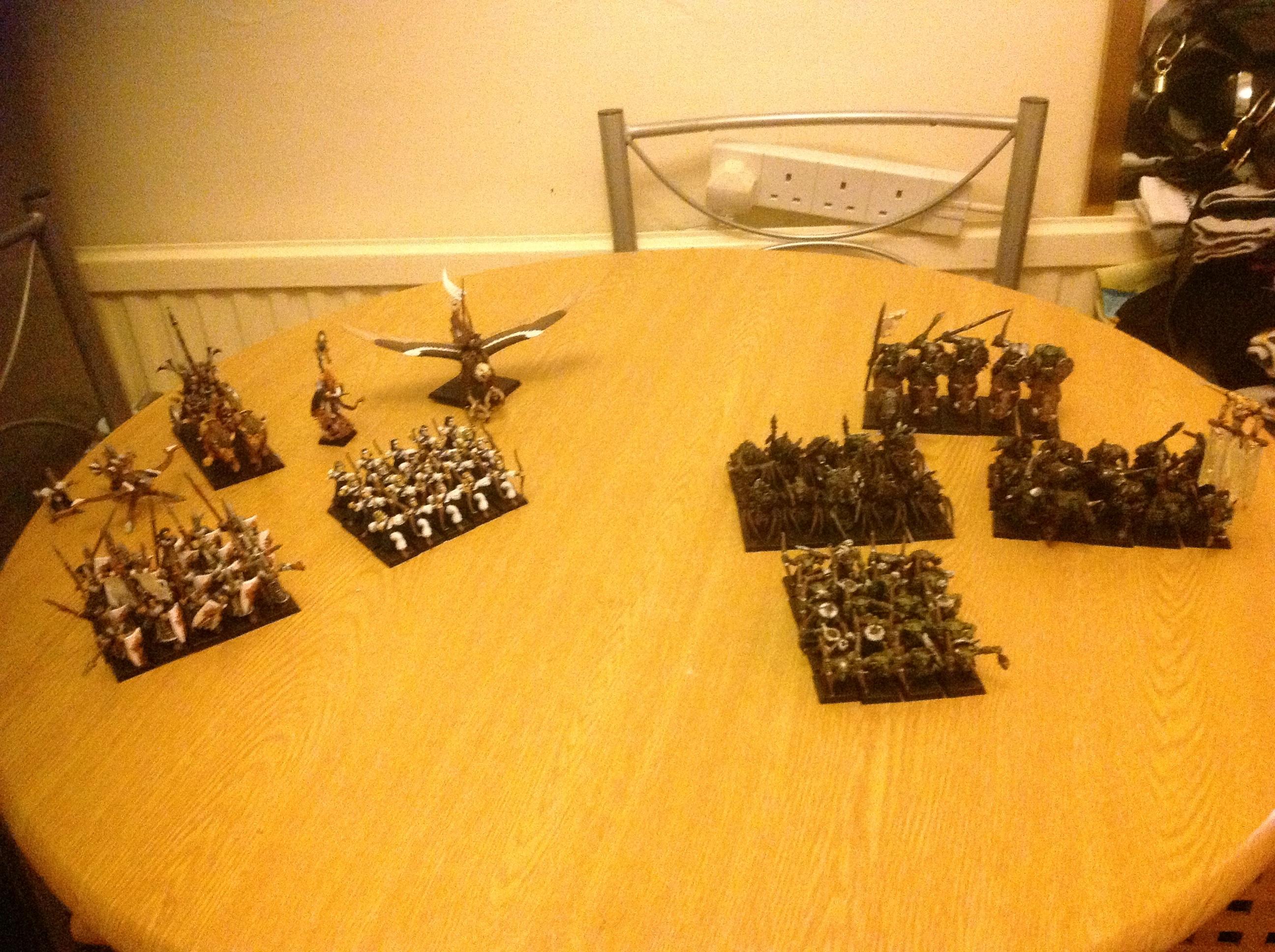 Goblins, High Elves, Orcs, Warhammer Fantasy