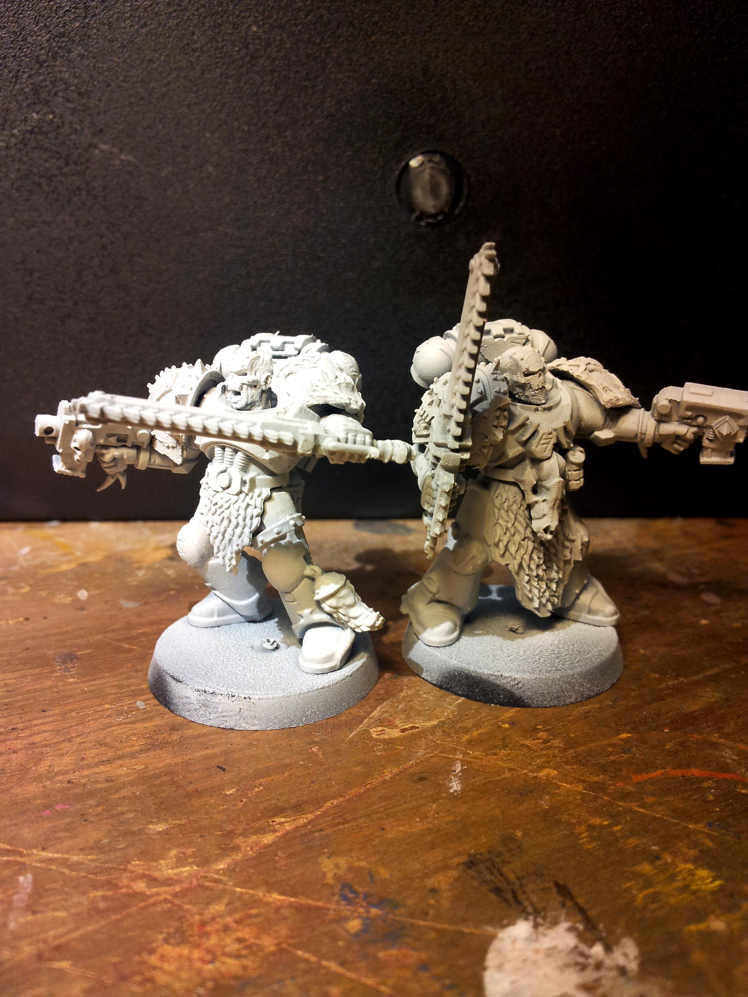 Chaos, Chaos Space Marines, Conversion, Puppet Wars, Space Wolves, Warband, Warhound, World Eaters