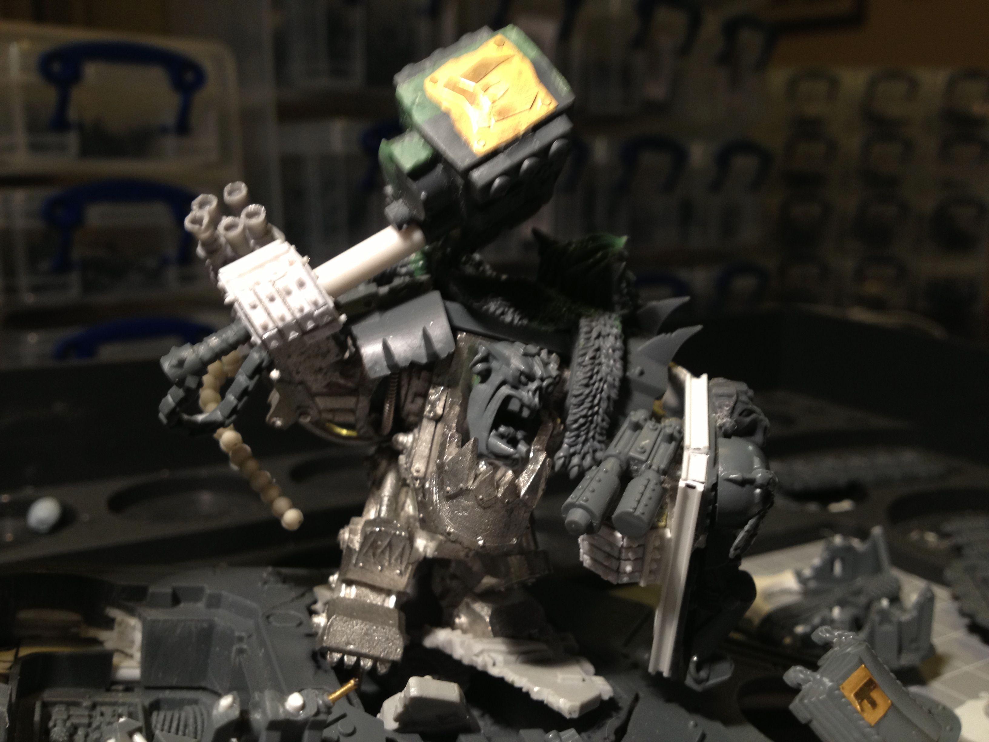 Da Dark Angelz, Orks, Warboss, Work In Progress