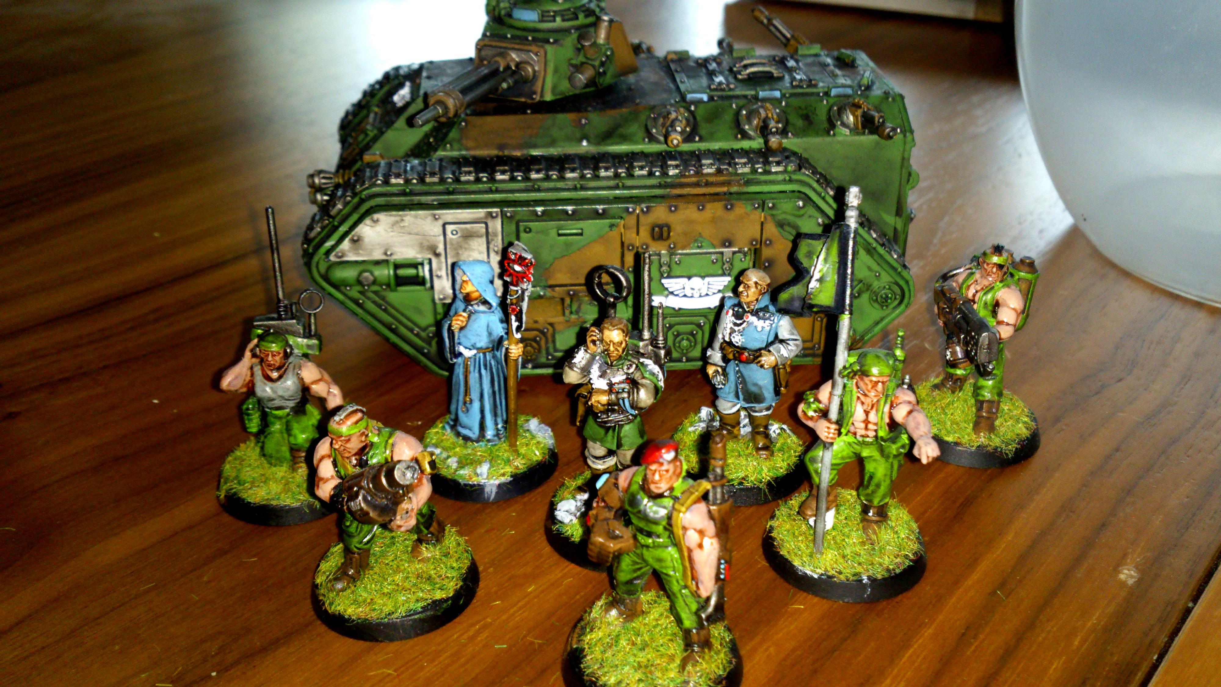 Advisors, Advissors, Astra Militarum, Catachan, Chimera, Command Squad, Granadeluancher, Guard, Heavyflamer, Imperial, Imperial Guard, Power Fist, Vox