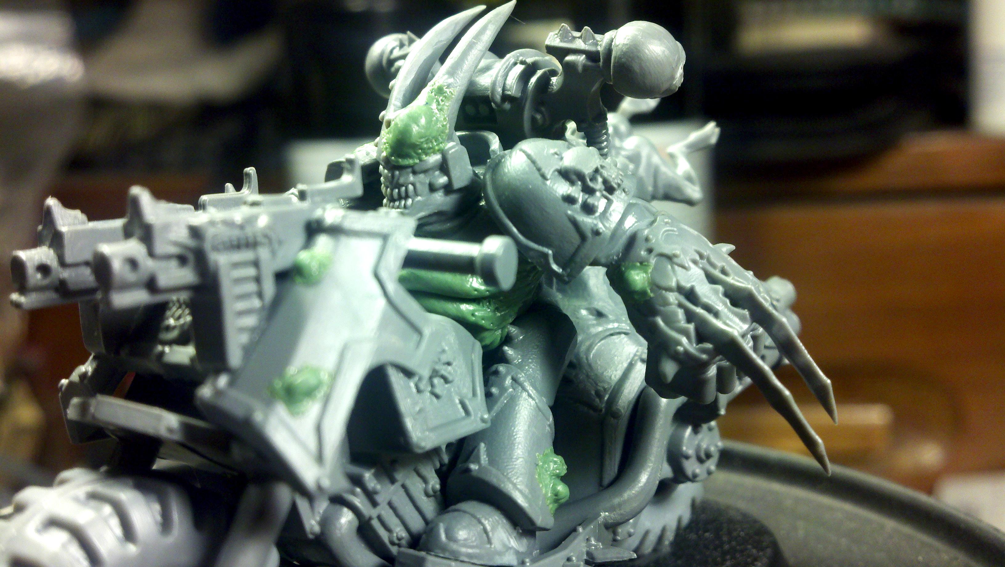Chaos, Nurgle, Nurgle Lord on bike (WIP)