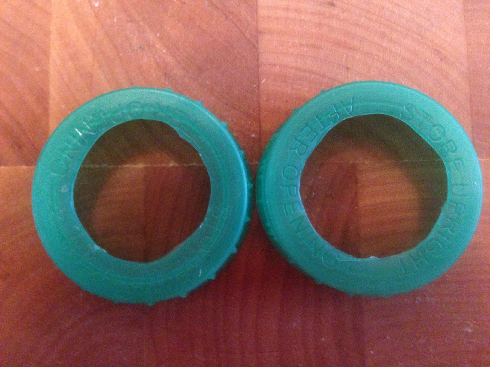 cut a hole so the pond hose can fit inside