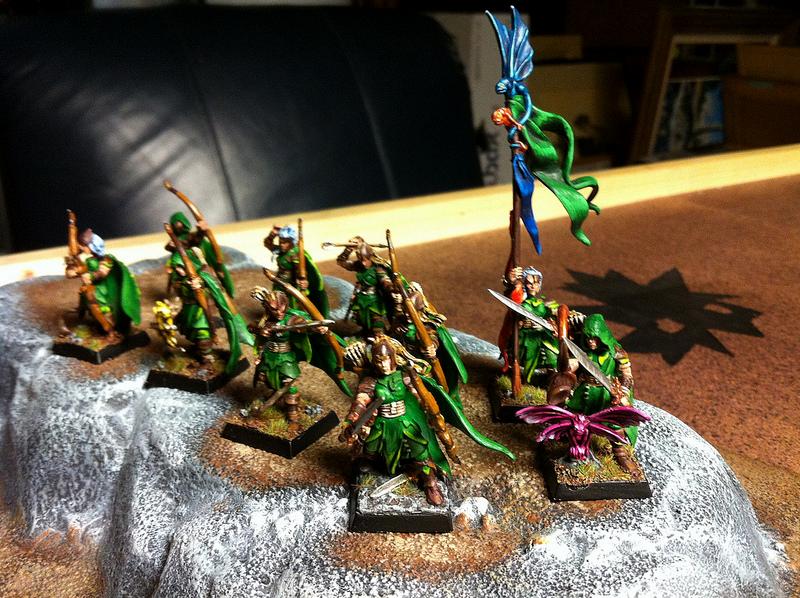 Archers, Elves, Forest, Trees, Warhammer Fantasy, Wood