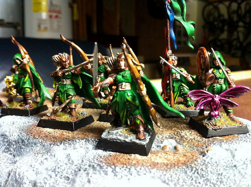 Archers, Elves, Forest, Trees, Warhammer Fantasy, Wood