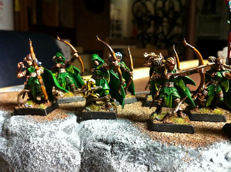 Archers, Elves, Forest, Trees, Warhammer Fantasy, Wood