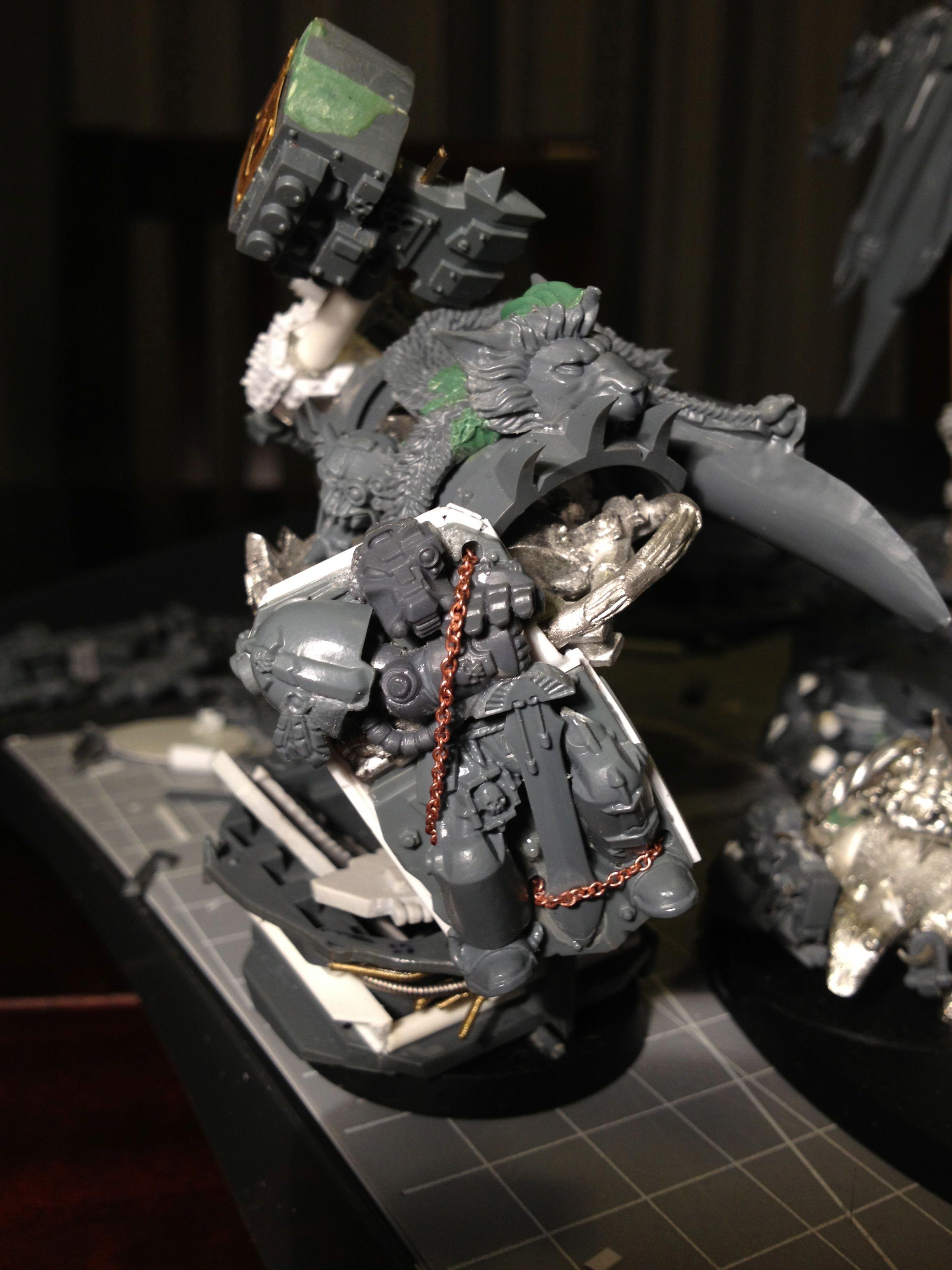 Da Dark Angelz, Orks, Warboss, Work In Progress