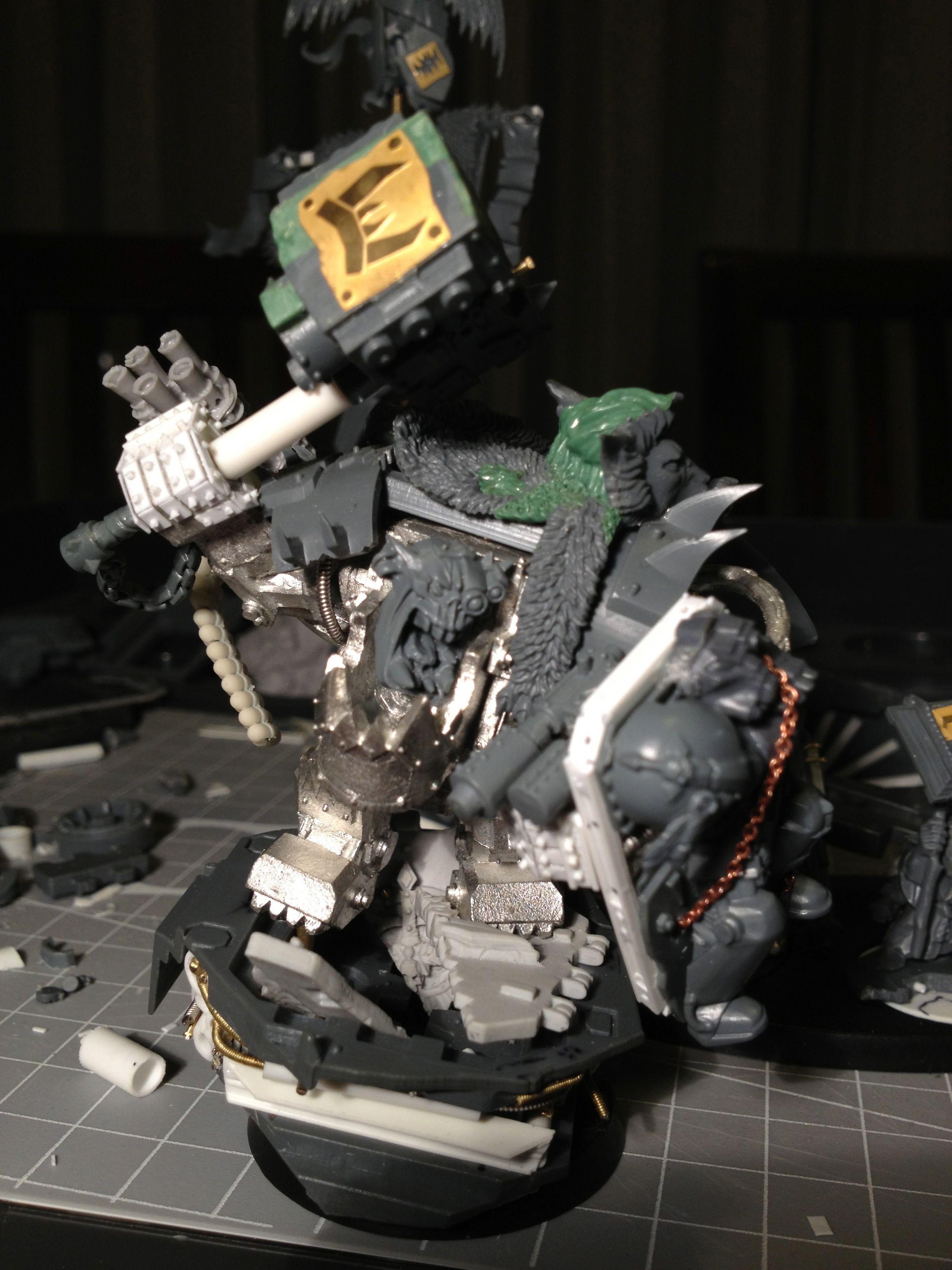 Da Dark Angelz, Orks, Warboss, Work In Progress
