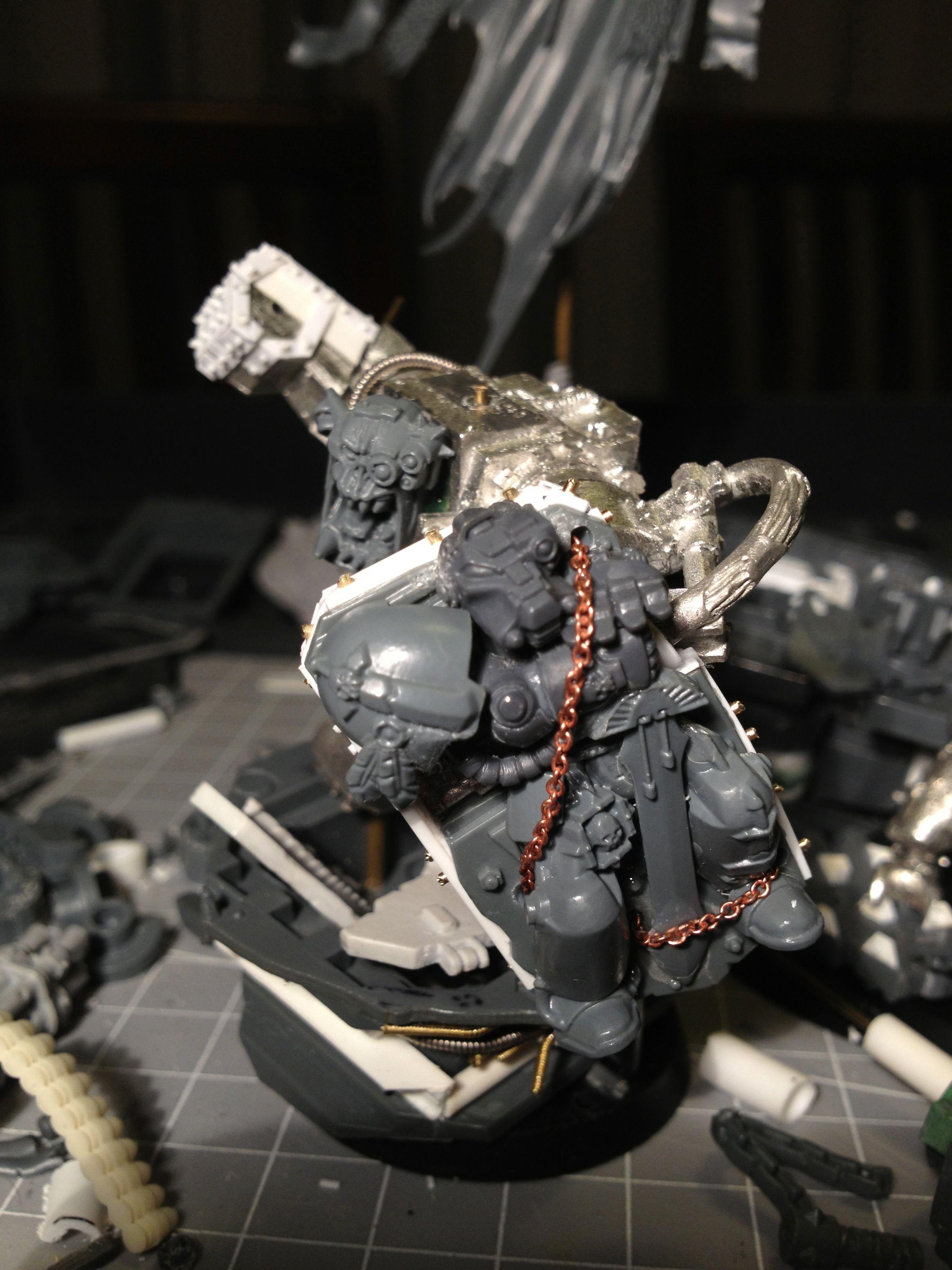 Da Dark Angelz, Orks, Warboss, Work In Progress