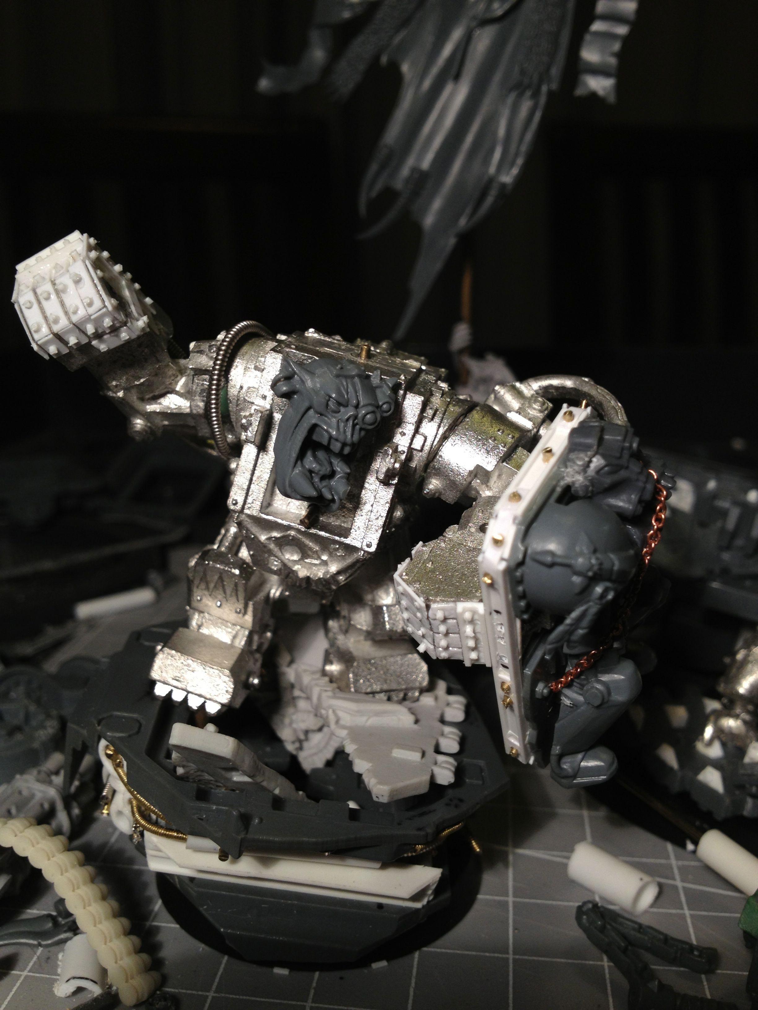 Da Dark Angelz, Orks, Warboss, Work In Progress
