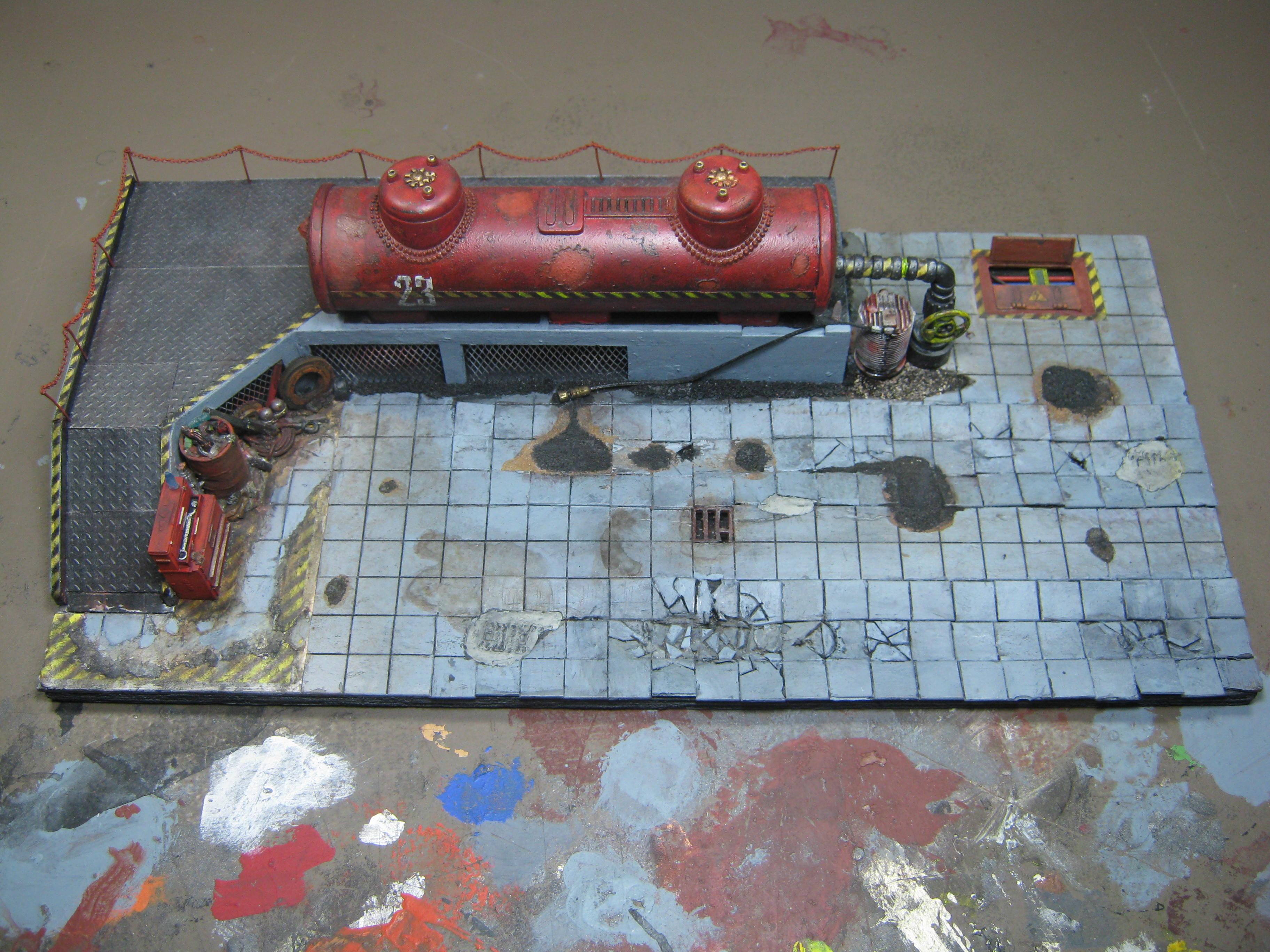 Necromunda, Road, Rust Effect, Scratch Build, Terrain, Warhammer 40,000