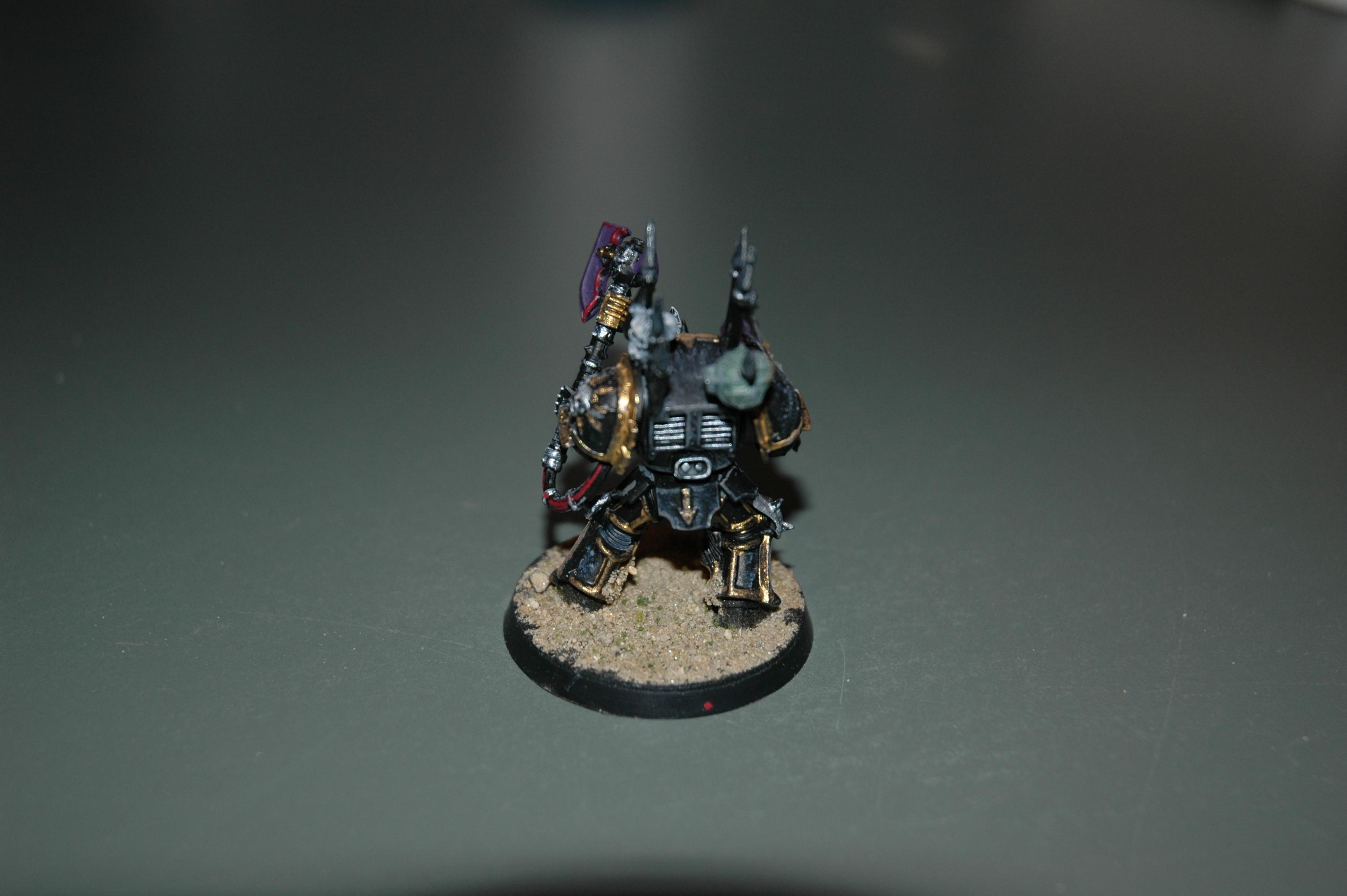 Back, Back View, Black, Black Legion, Chaos, Legion, Power Axe, Terminator Armor, View, Wet Blending