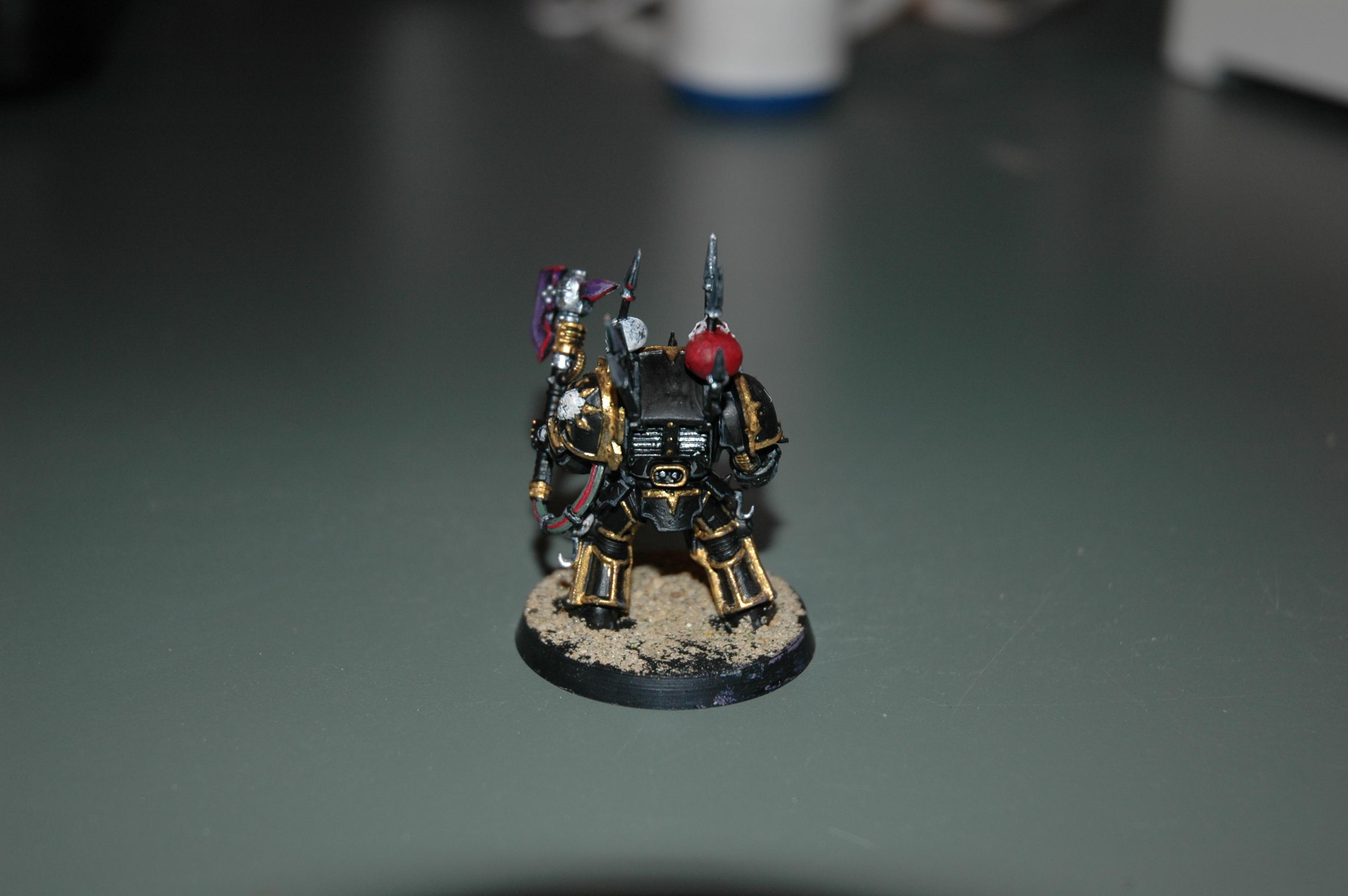 Black Legion, Power Axe. Chaos, Terminator Armor, Tl Bolter, Wet Blending