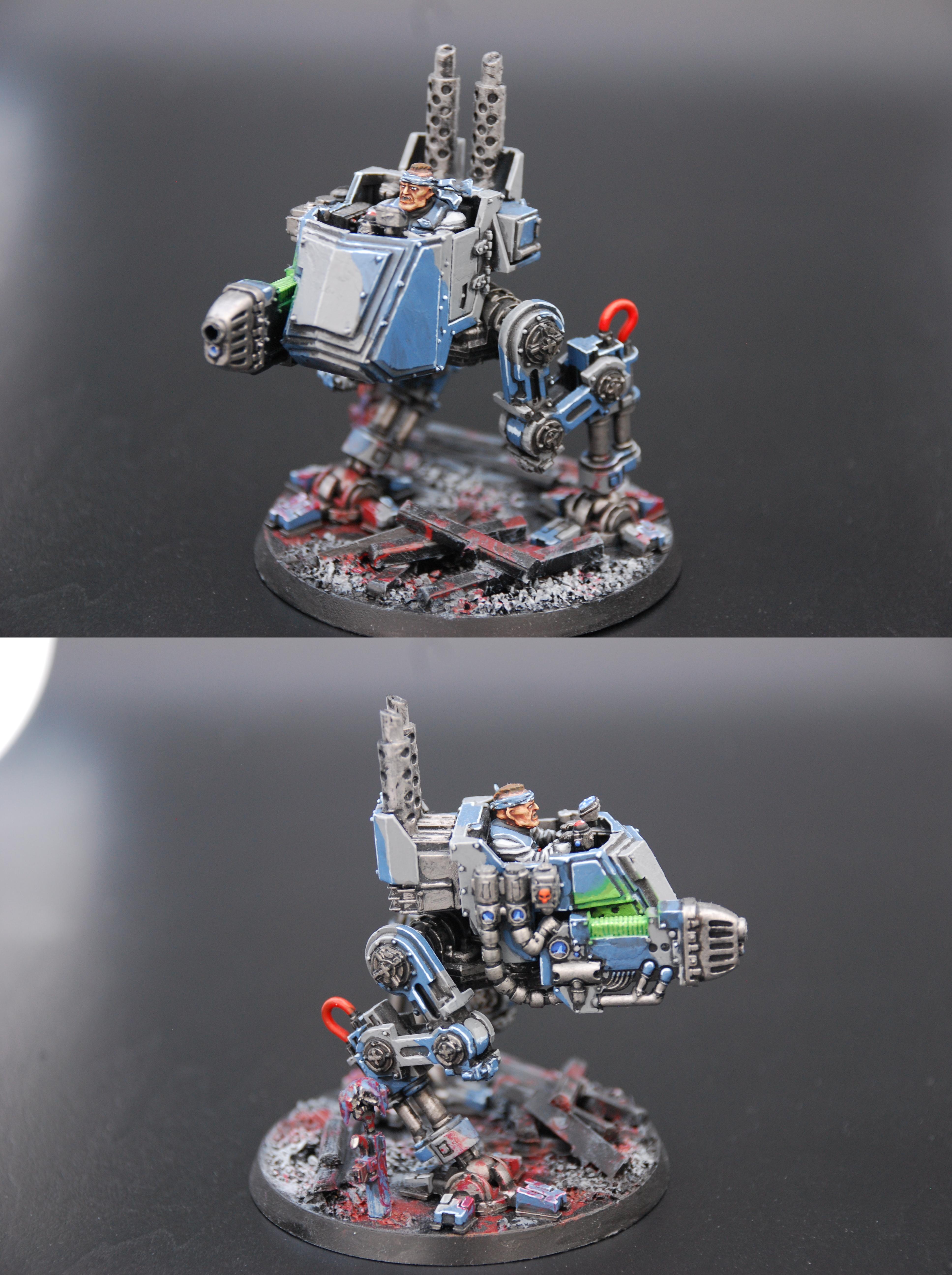 Guardsmen, Imperial Guard, Object Source Lighting, Plasma Cannon, Sentinel, Warhammer 40,000
