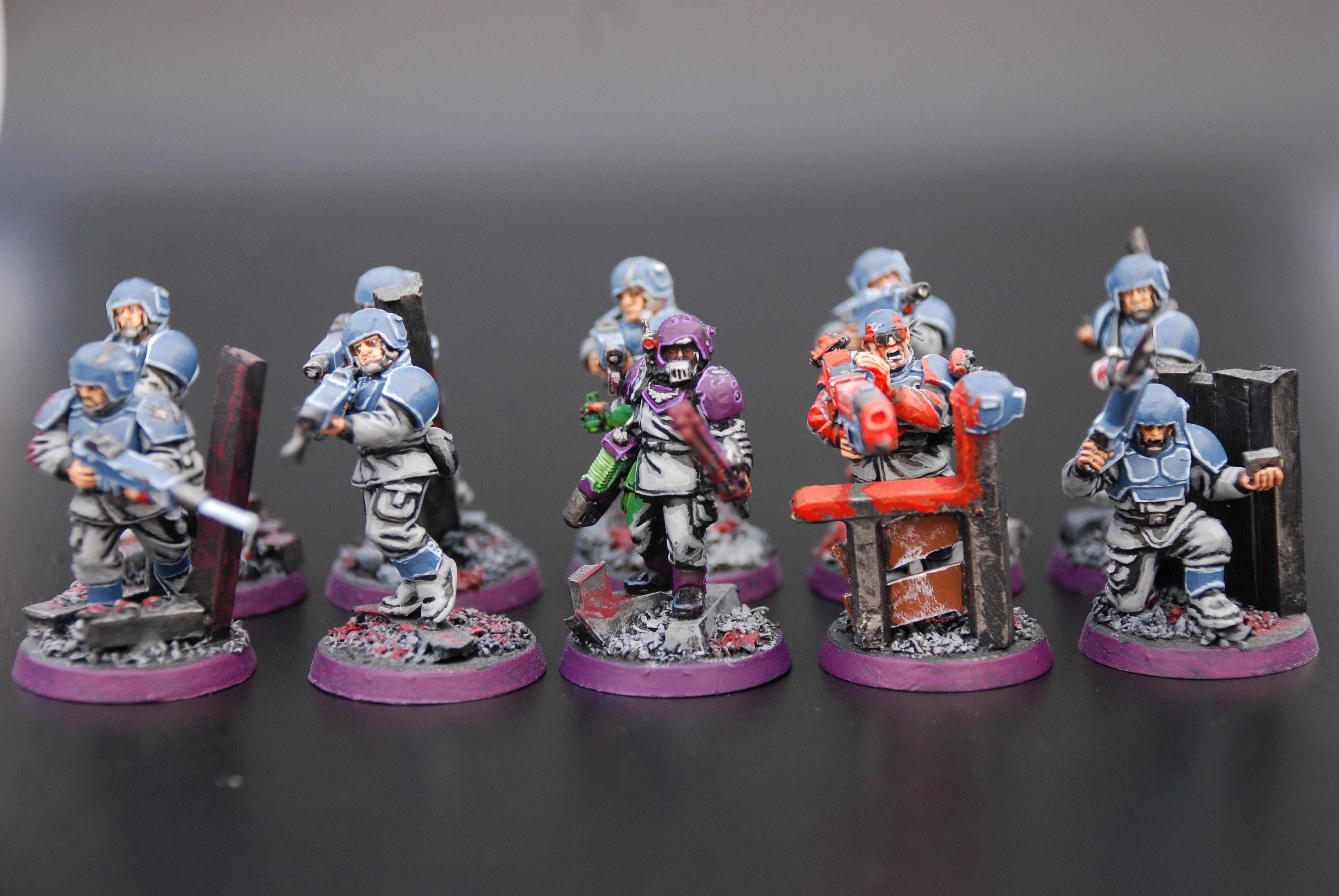 Guardsmen, Imperial Guard, Infantry, Infantry Squad, Object Source Lighting, Plasma Gun, Troops, Warhammer 40,000