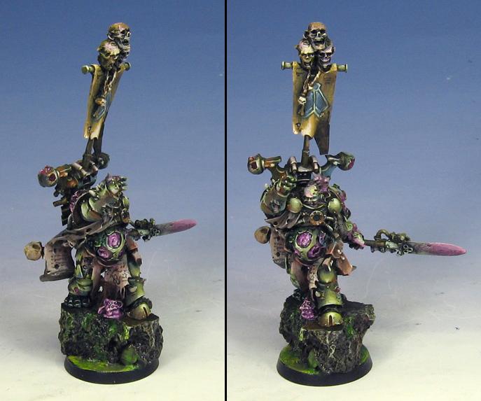 Chaos, Chaos Space Marines, Green, Nurgle Sorcerer