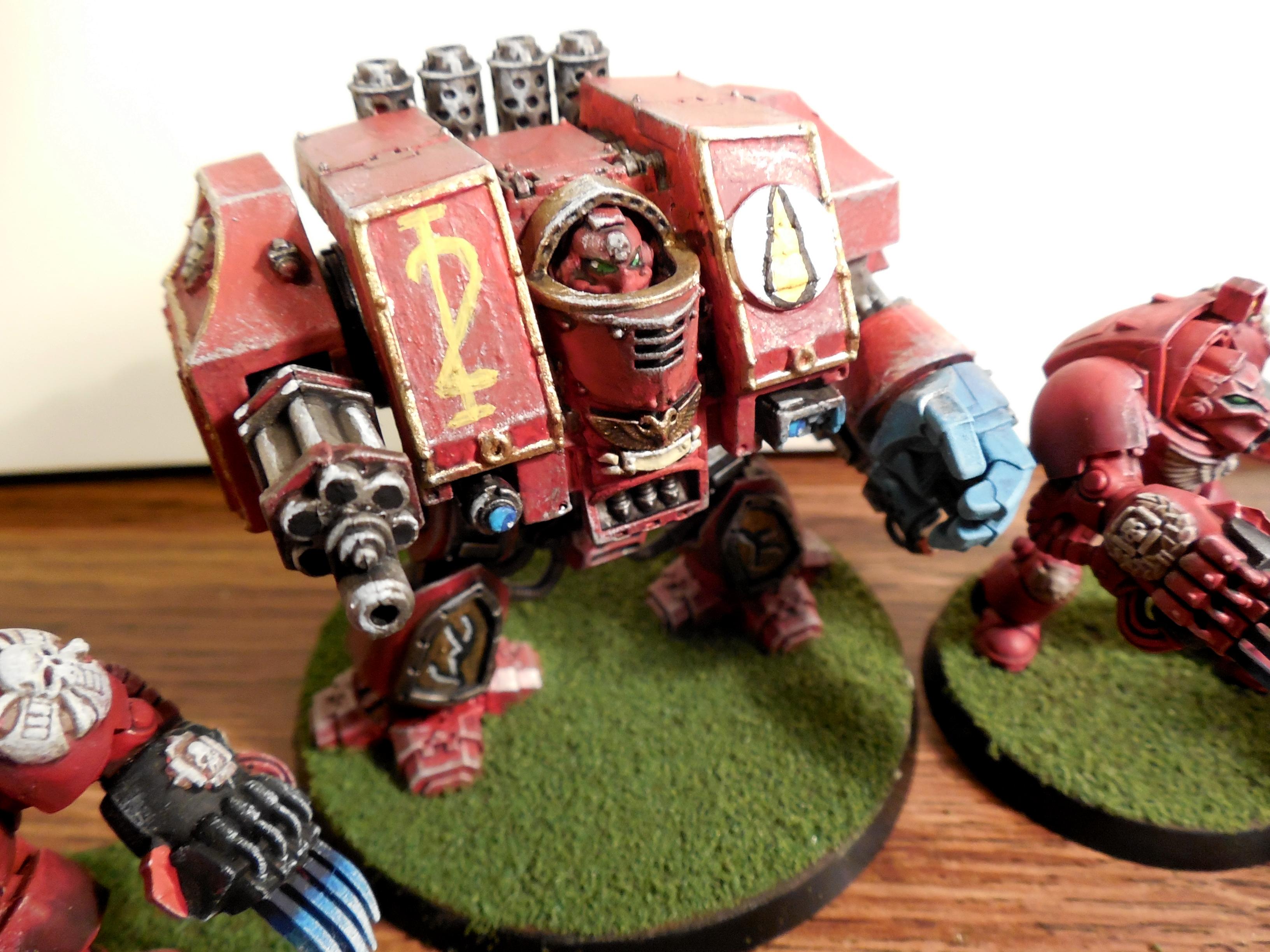 2nd Company Blood Angels, Blood Angel Dreadnaught, Blood Angels, Captain Aphiel, Daunte, Dreadnought, Land Raider, Mephiston, Scratch Built Land Raiders, Space Marines, Storm Raven, Terminator Squad, The Blooded