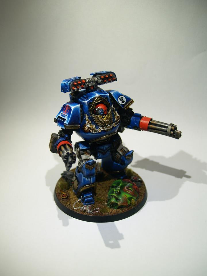 Crimson Fists Relic Contemptor Dreadnought