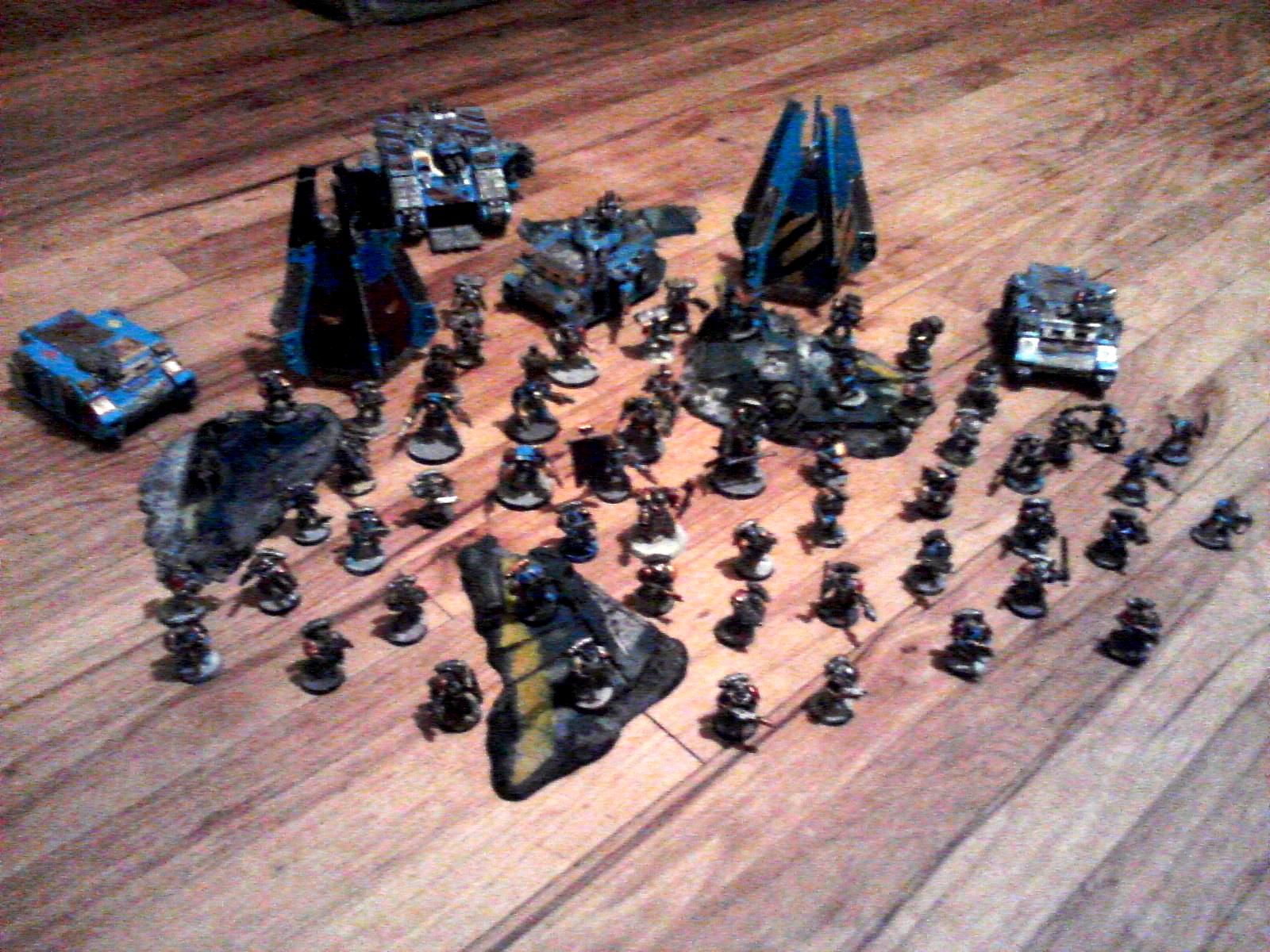 Company, Drop Pods, Land Raider, Space Marines, Space Wolfs