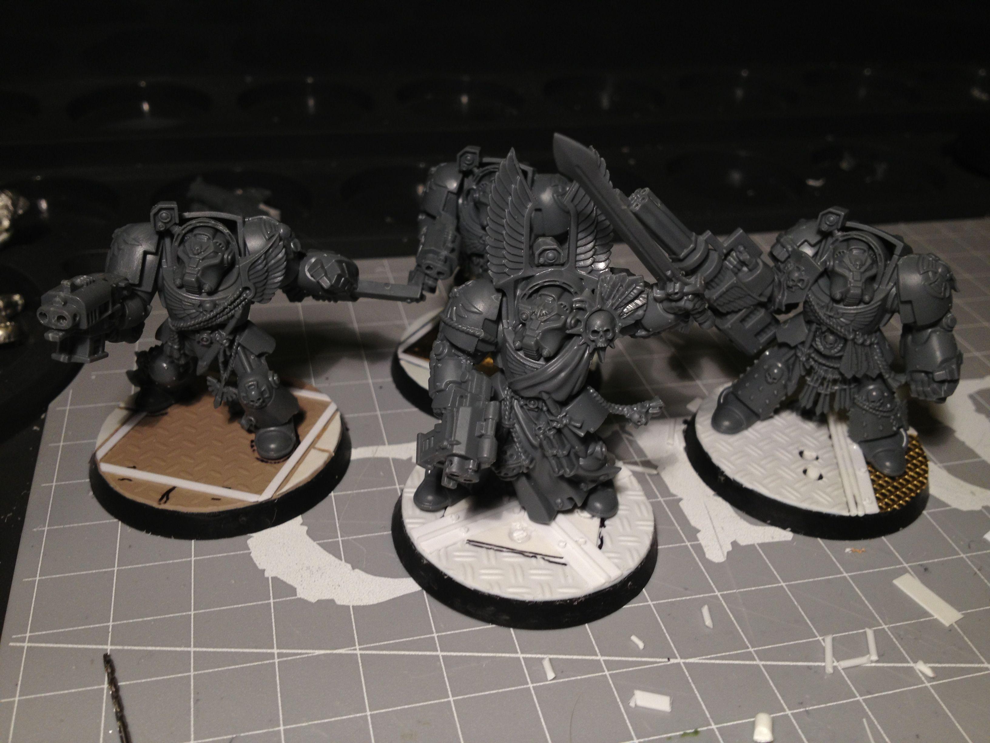 Dark Angels, Deathwing, Space Marines, Terminator Armor, Work In Progress
