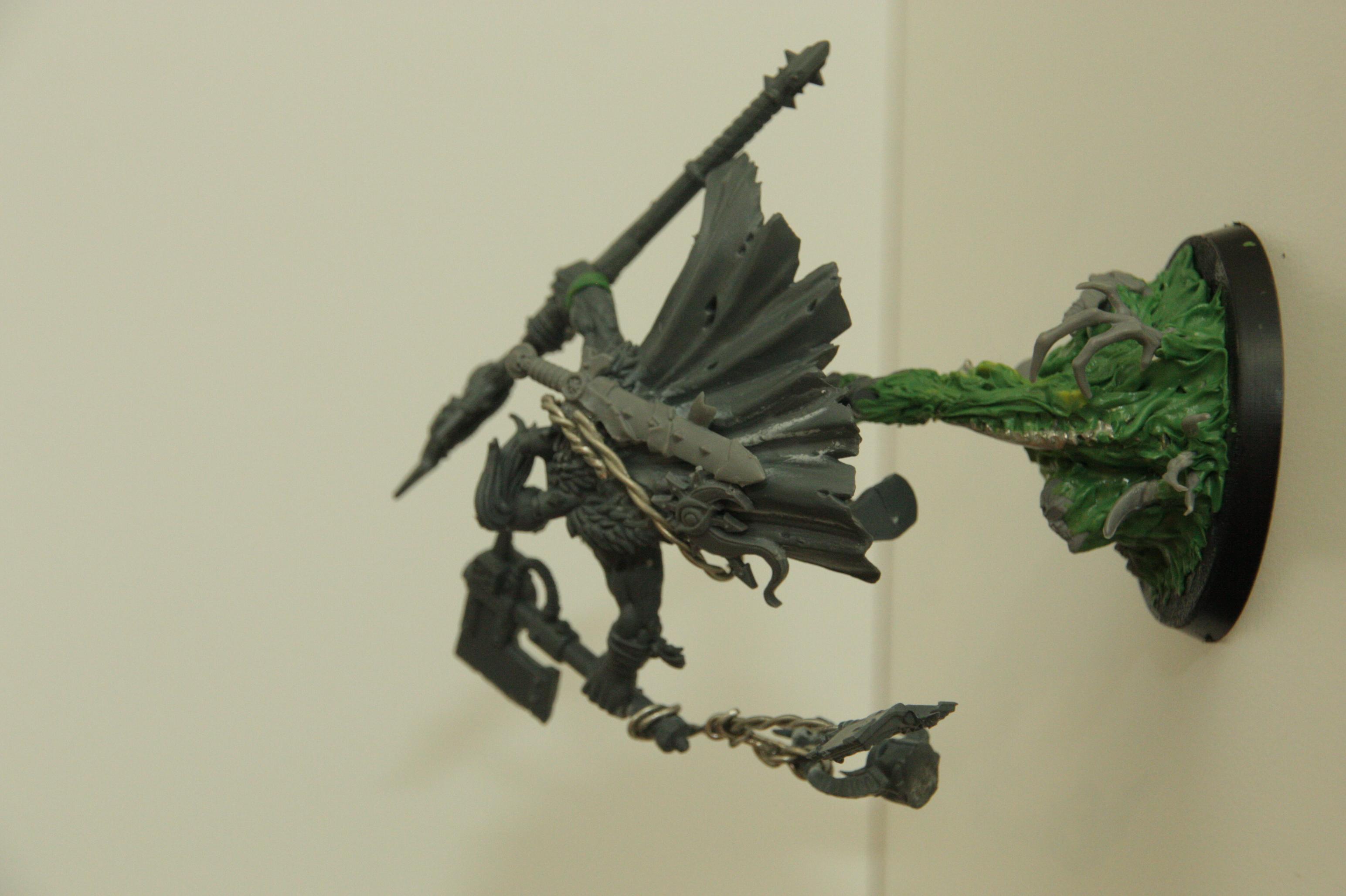 Ork - Weirdboy WIP behind